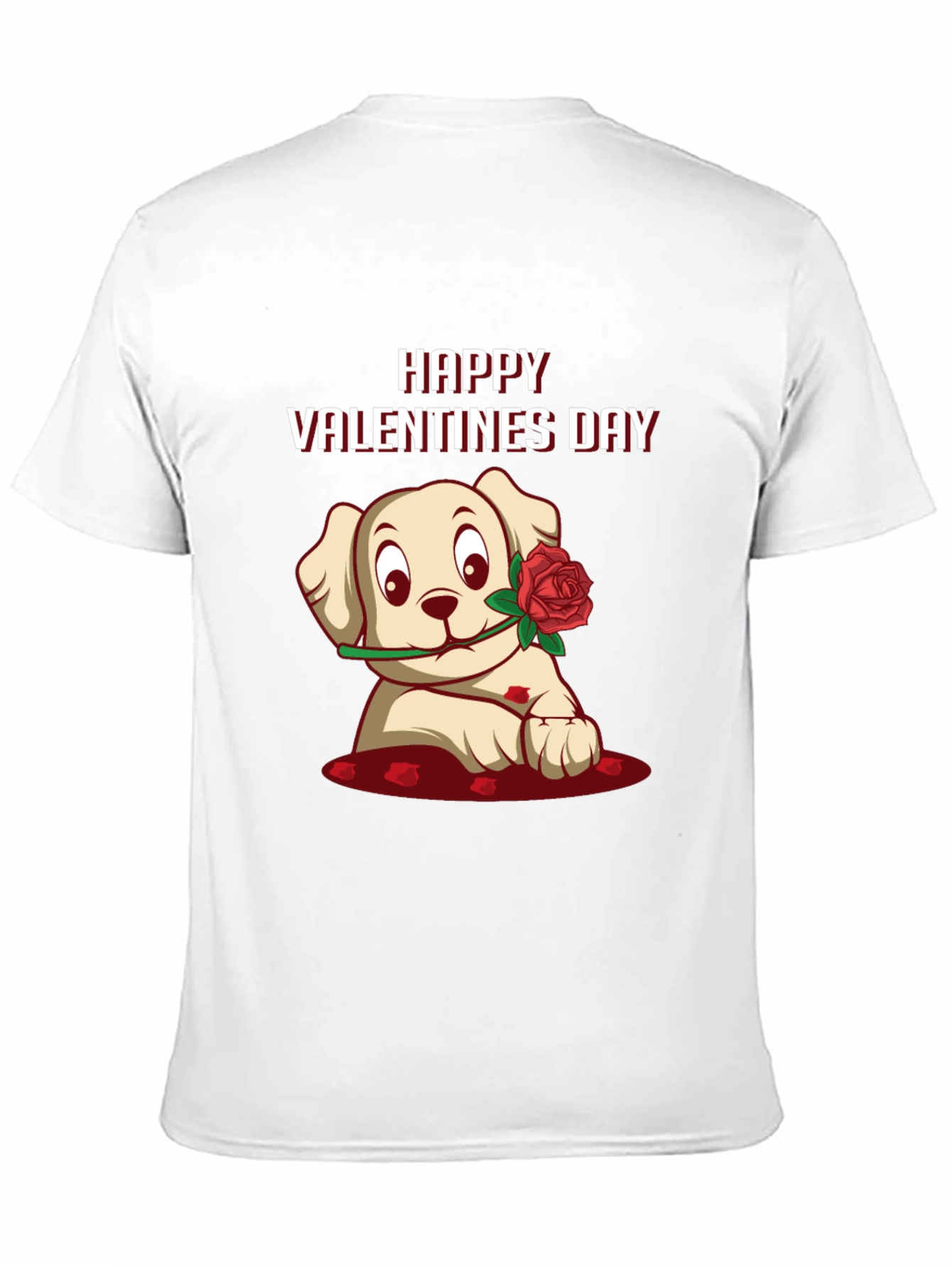 Happy Valentines Day Puppy Graphic Tee