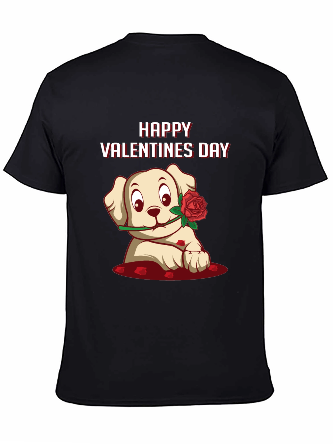 Happy Valentines Day Puppy Graphic Tee