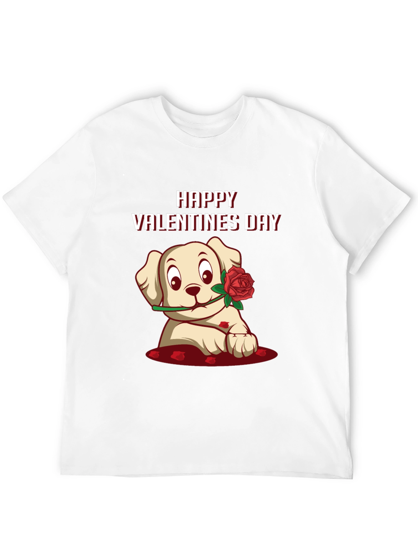 Happy Valentines Day Puppy Graphic Tee