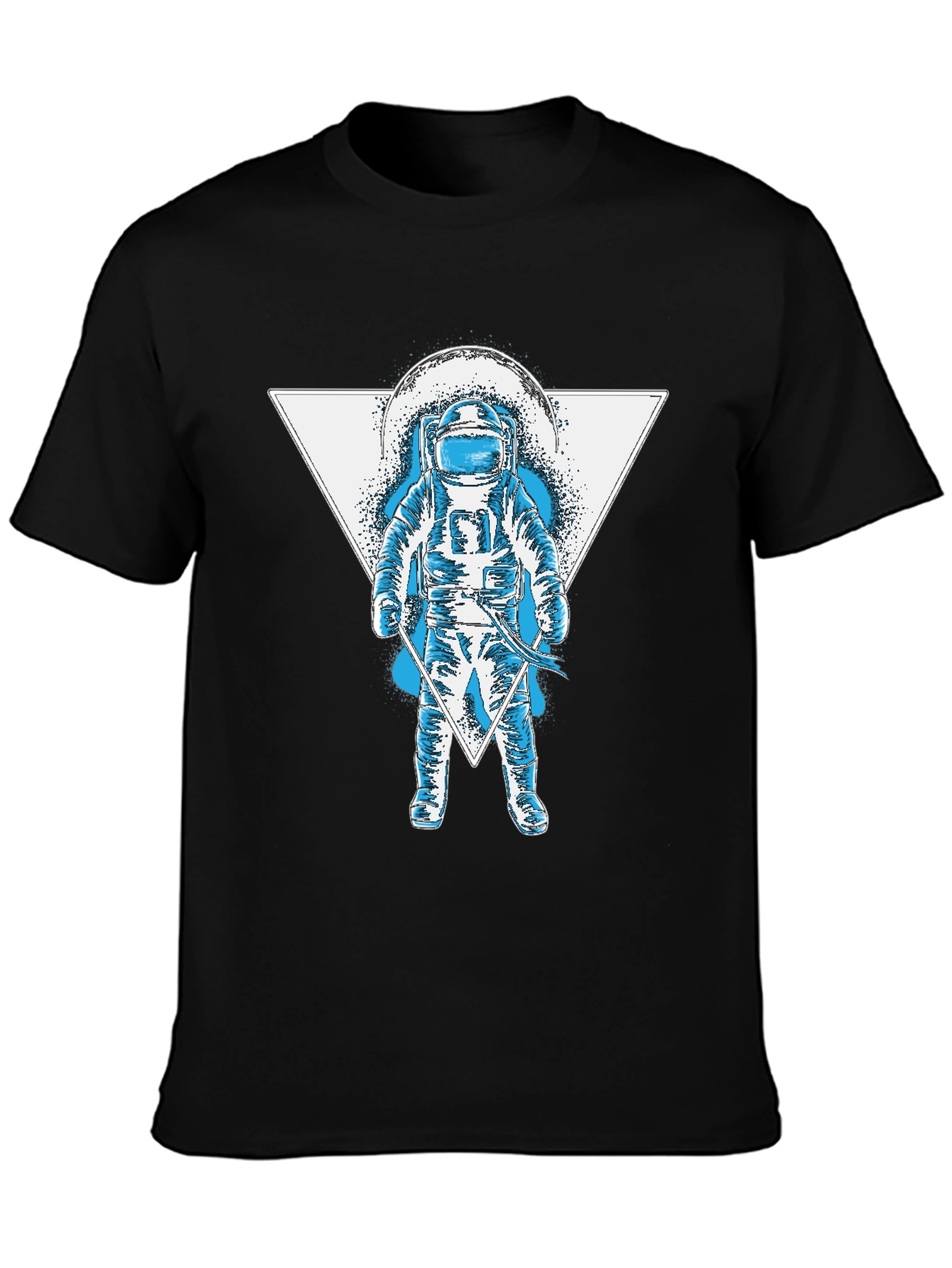 Astronaut Triangle Graphic T-Shirt
