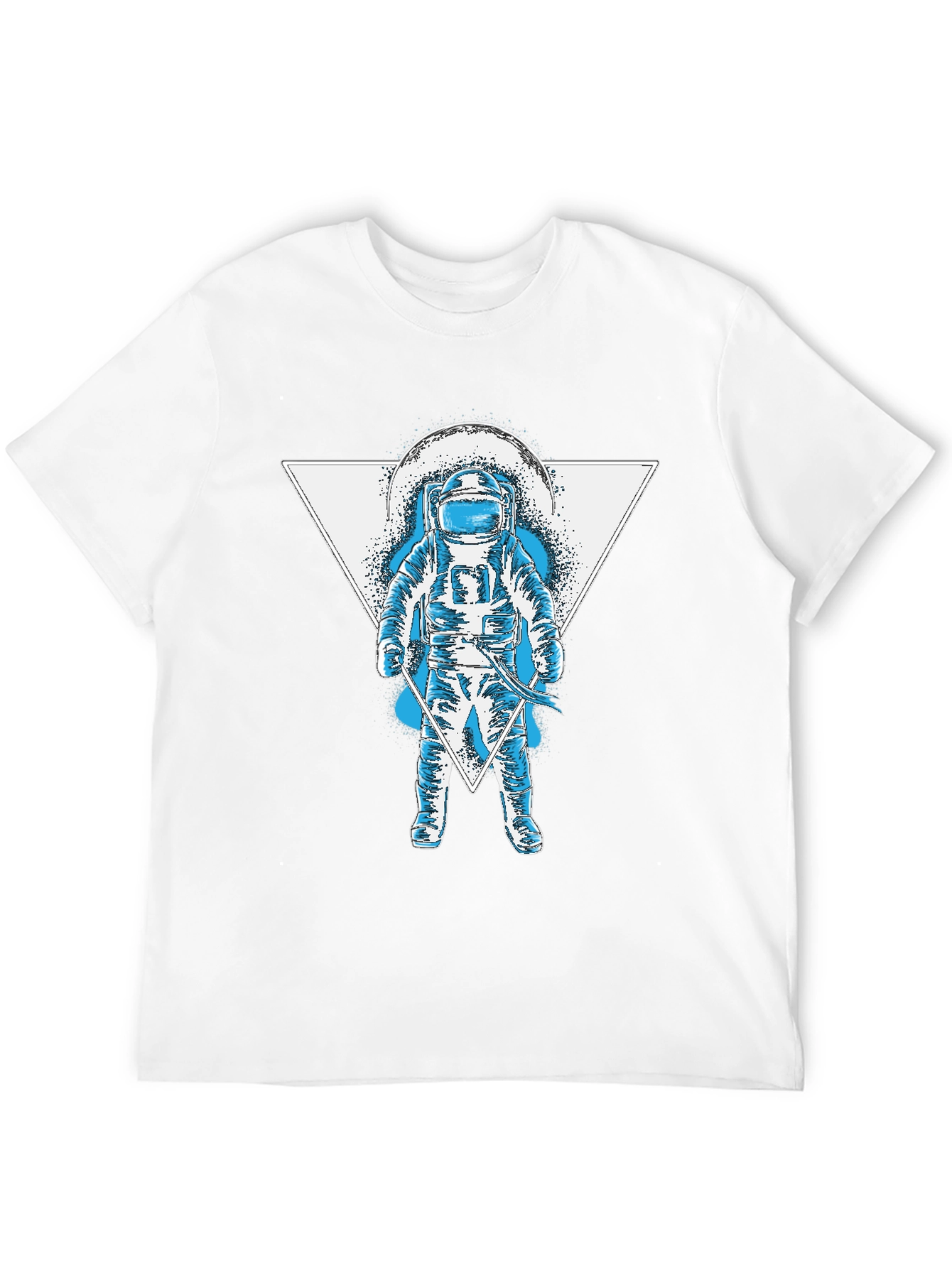 Astronaut Triangle Graphic T-Shirt