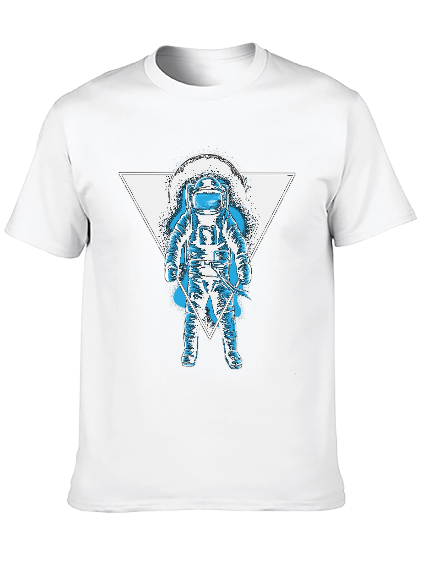Astronaut Triangle Graphic T-Shirt