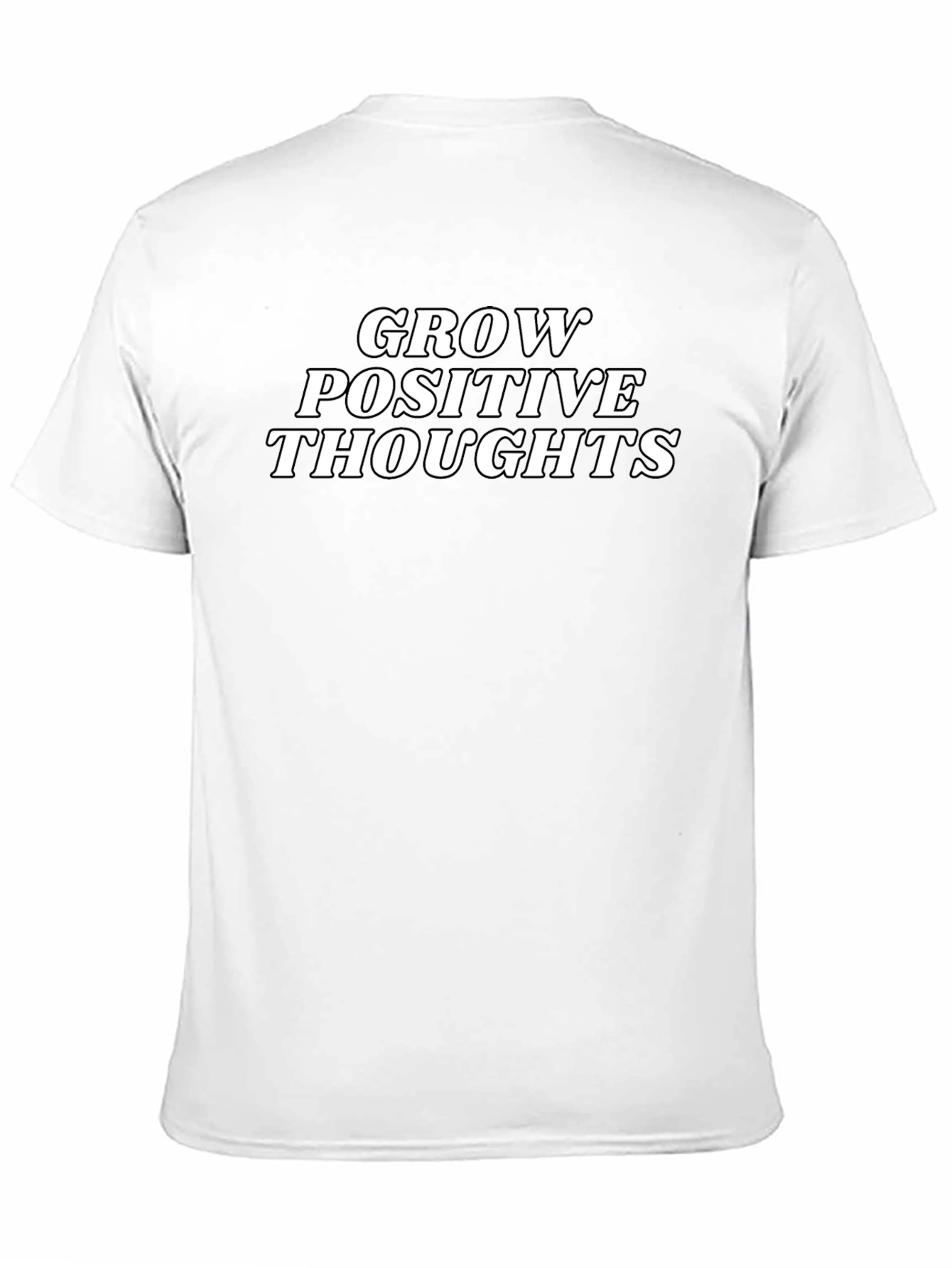 Grow Positive Thoughts Black T-Shirt