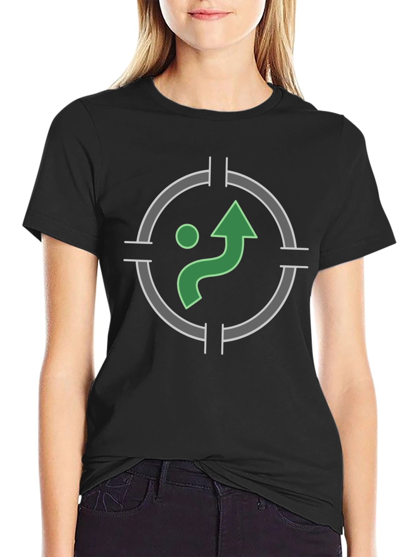 Green Path Target Graphic T-Shirt