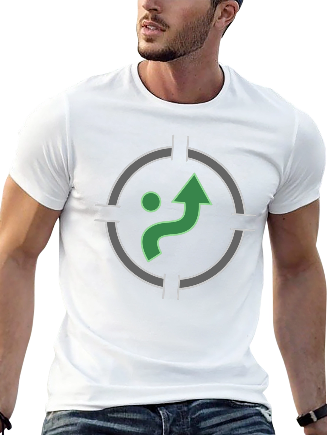 Green Path Target Graphic T-Shirt