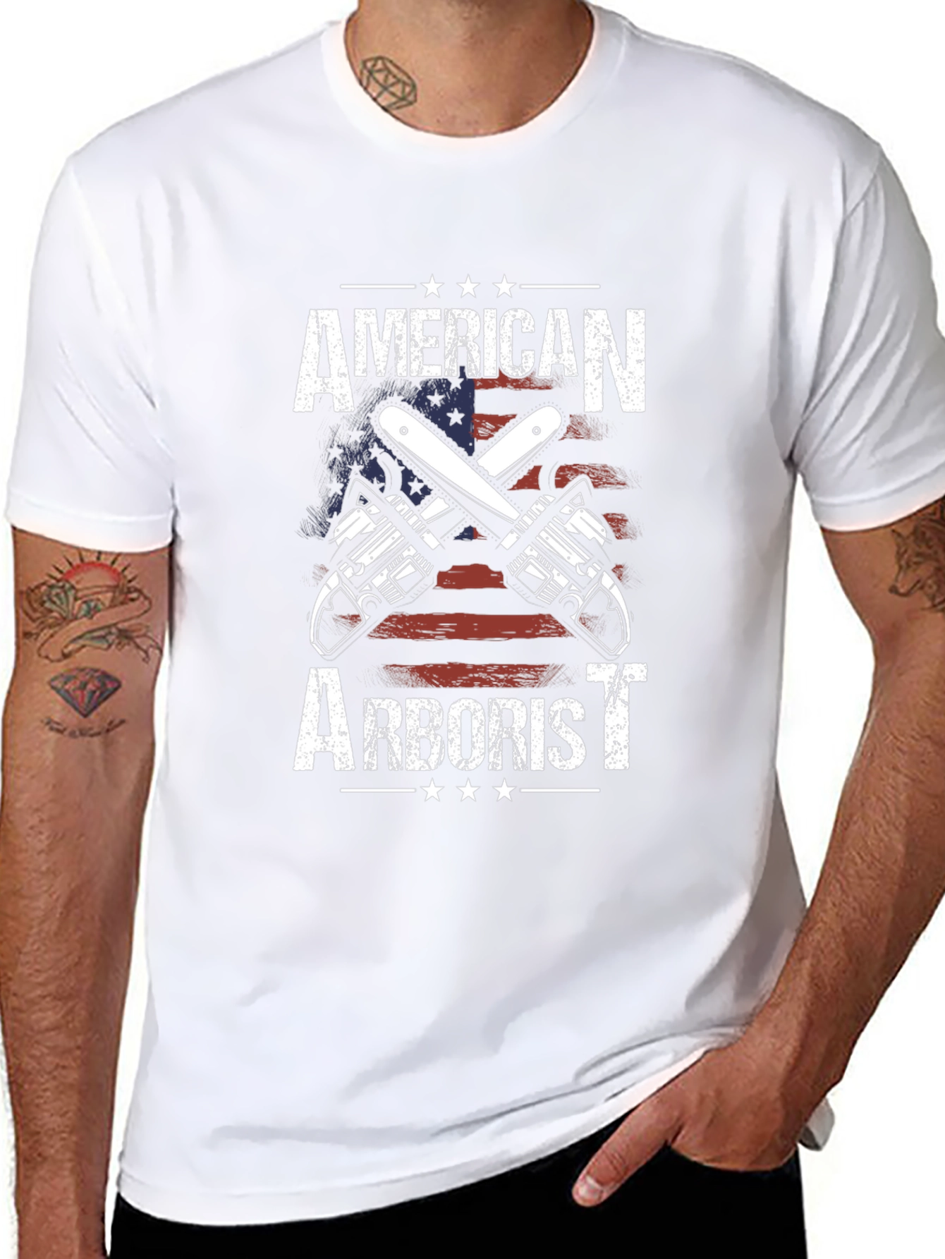 American Arborist Chainsaw Graphic T-Shirt