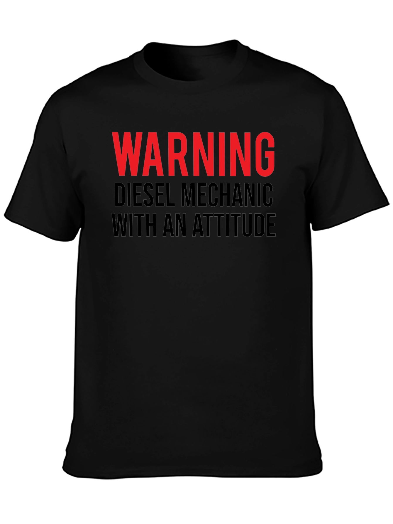 Warning Diesel Mechanic Tee