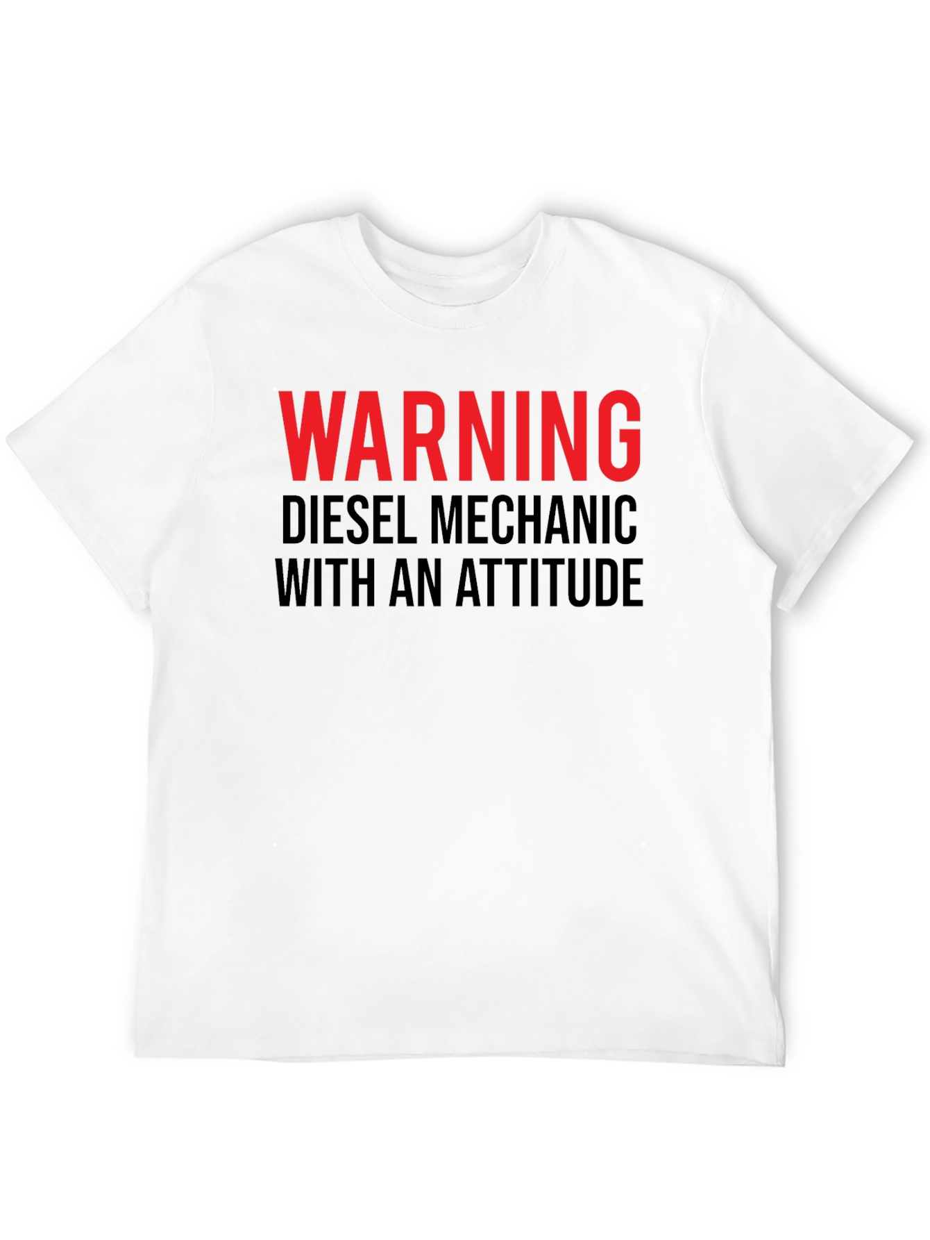 Warning Diesel Mechanic Tee