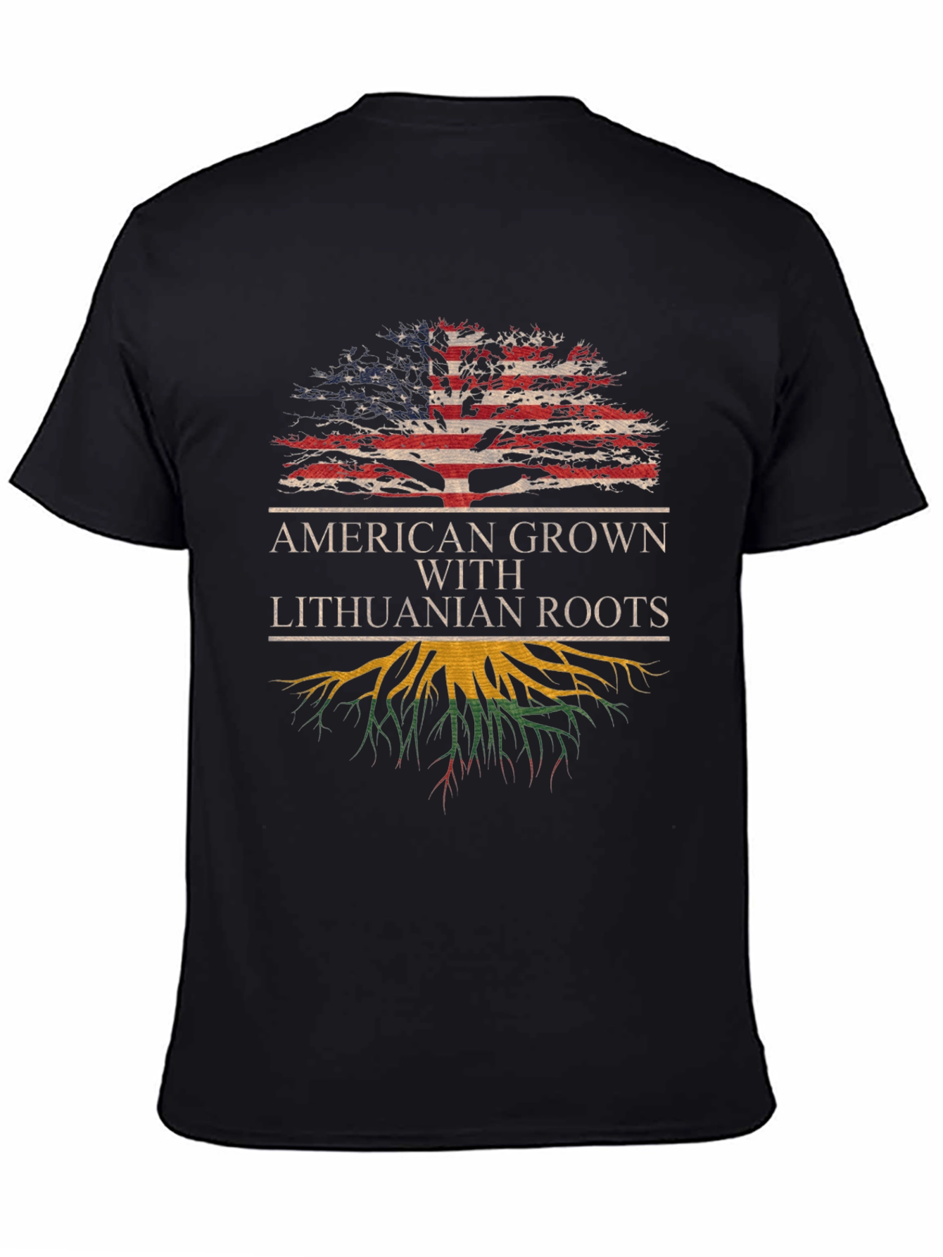 American Grown Lithuanian Roots T-Shirt