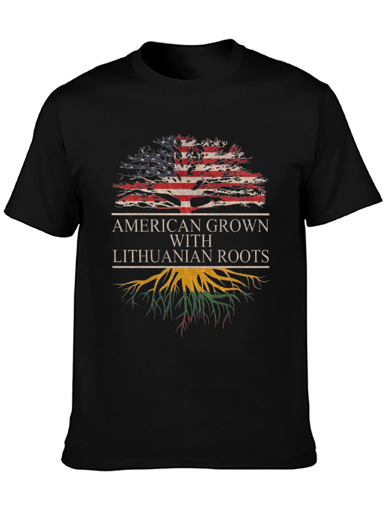 American Grown Lithuanian Roots T-Shirt