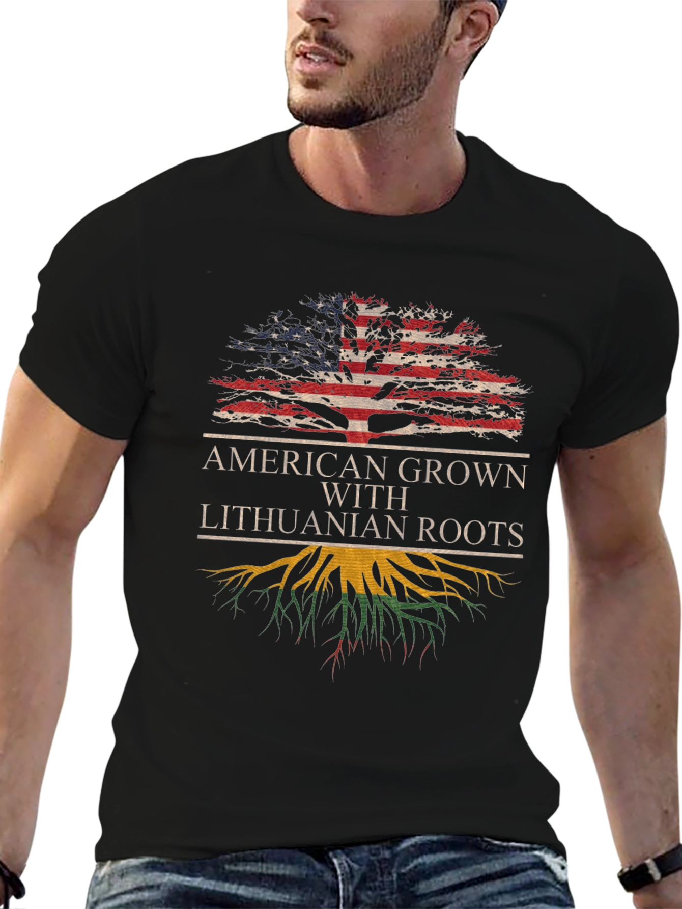 American Grown Lithuanian Roots T-Shirt