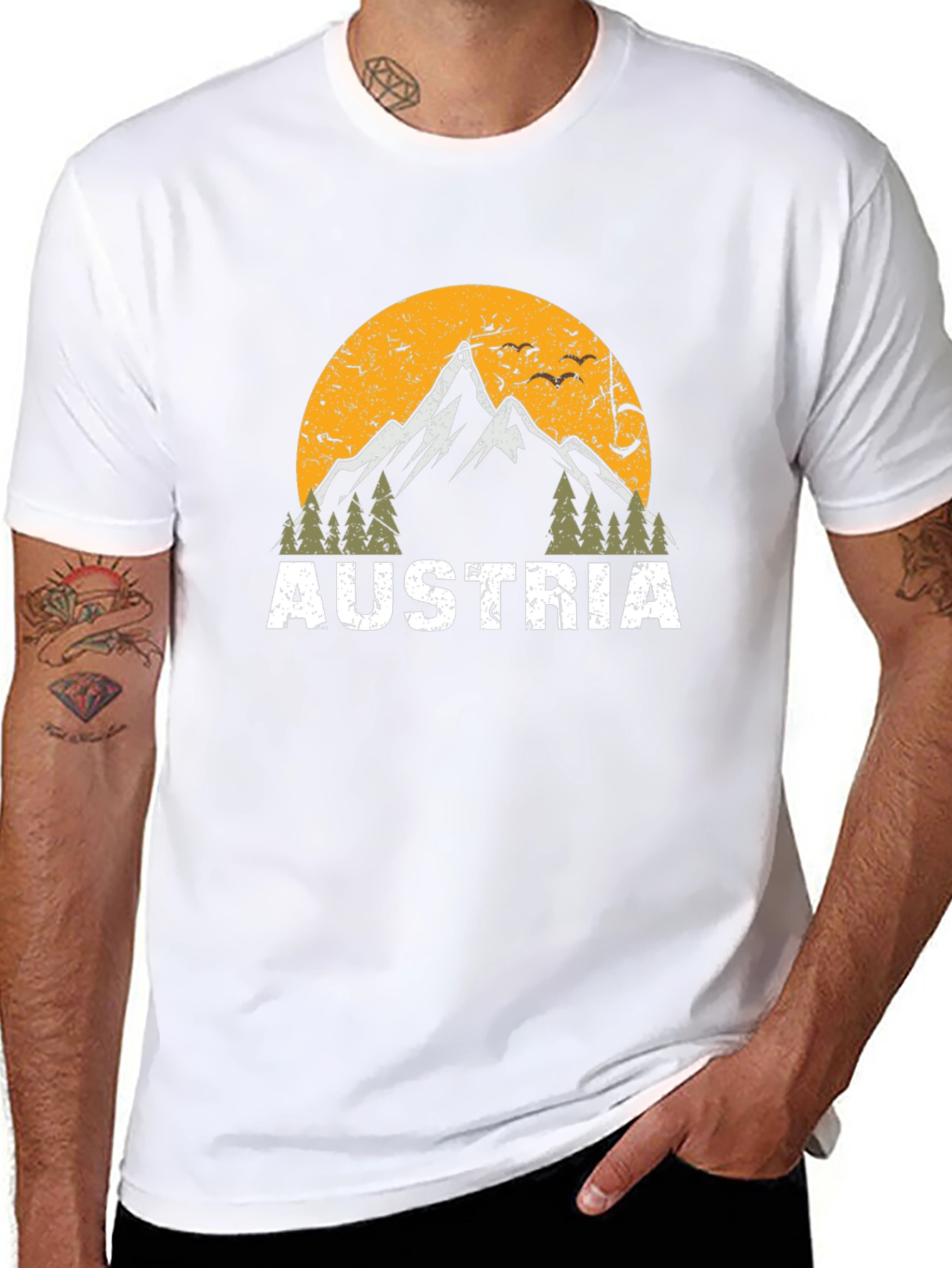 Austria Mountain Graphic T-Shirt