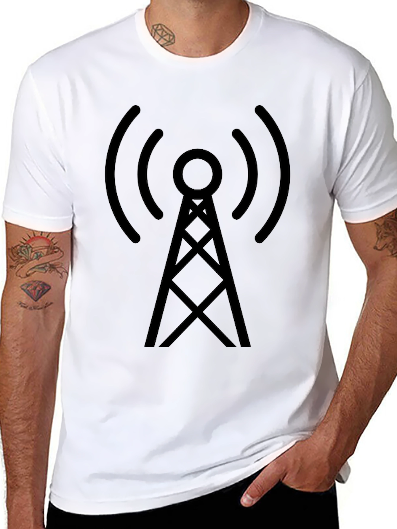 Antenna Tower Graphic T-Shirt