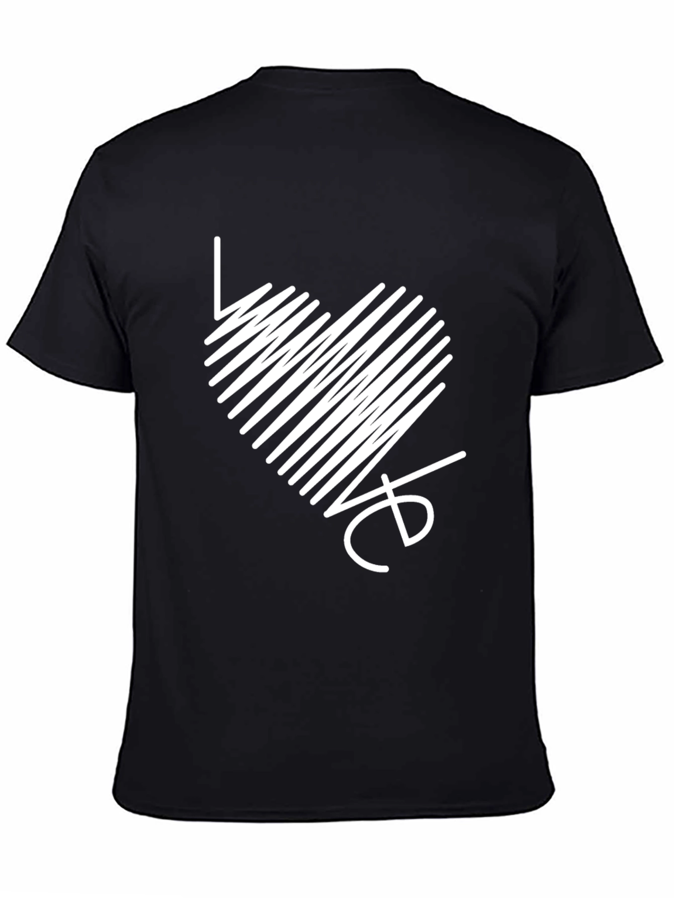 Heart Line Art Graphic T-Shirt - Modern Casual Tee