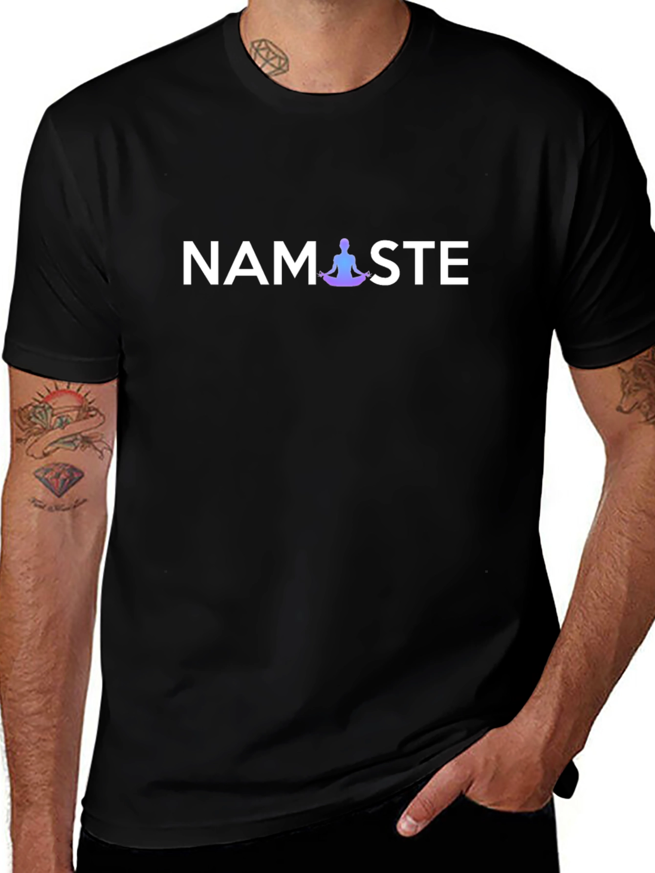 Namaste Yoga Meditation T-Shirt - Spiritual Comfort