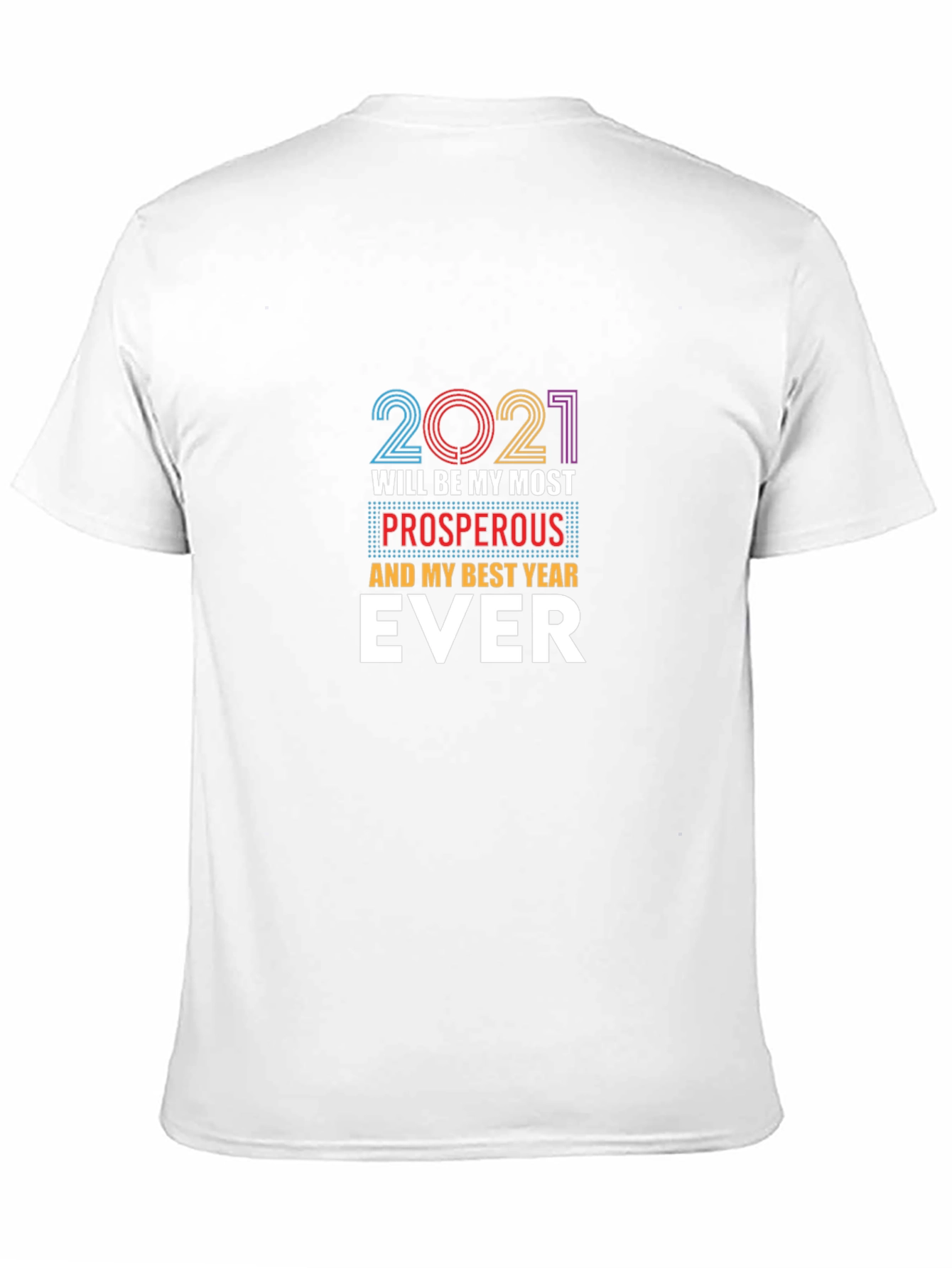 2021 Prosperous Year Black Graphic Tee