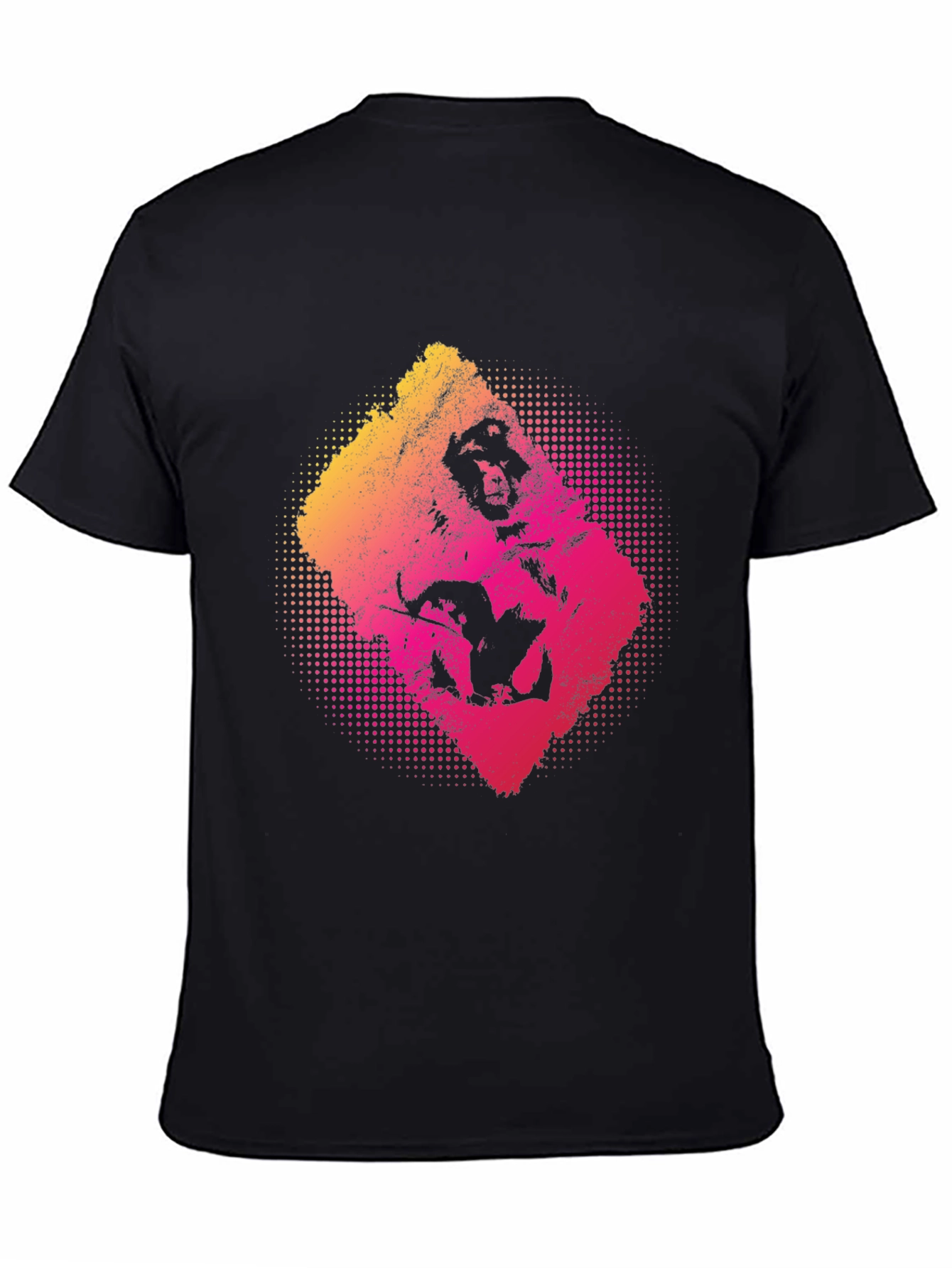 Graphic Print T-Shirt - Mens Black Tee