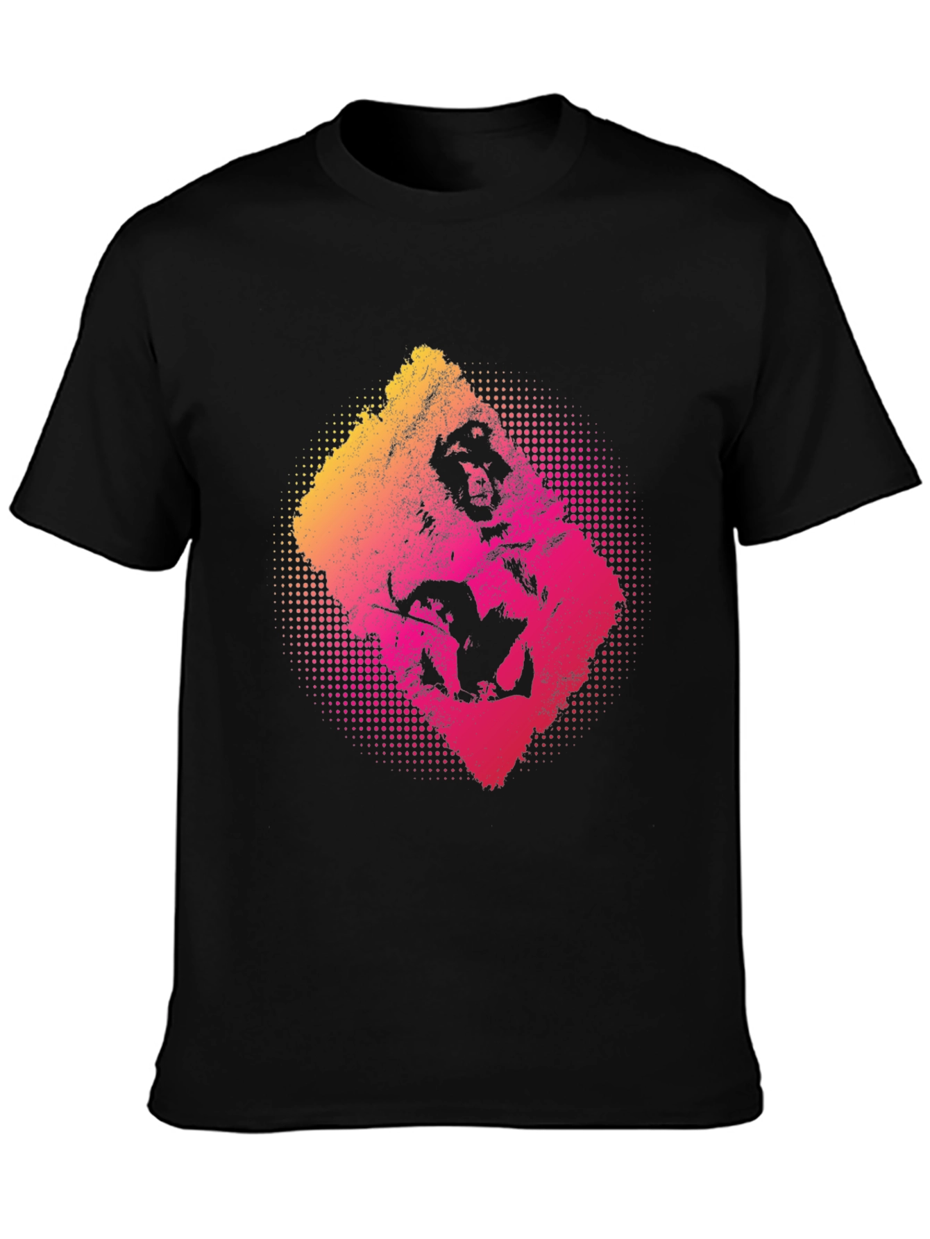 Graphic Print T-Shirt - Mens Black Tee