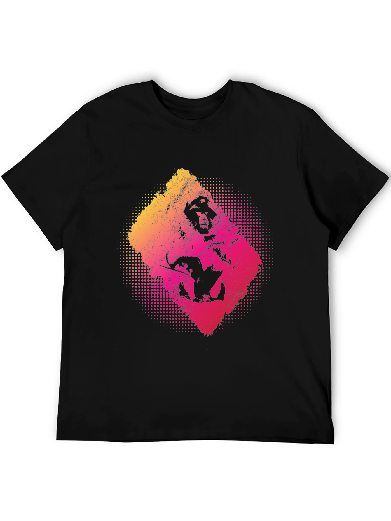 Graphic Print T-Shirt - Mens Black Tee