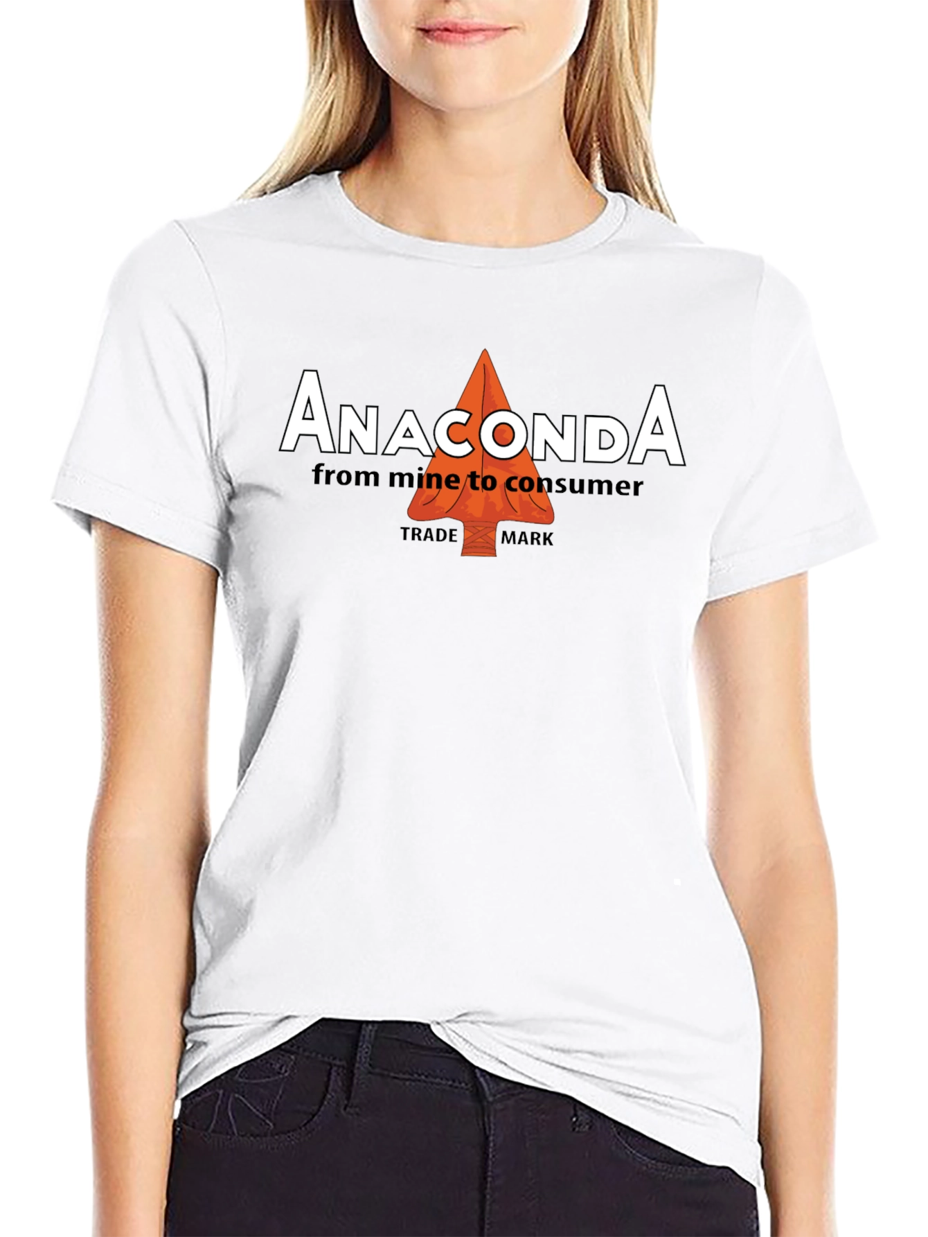 Anaconda Black Cotton Tee - From Mine to Consumer