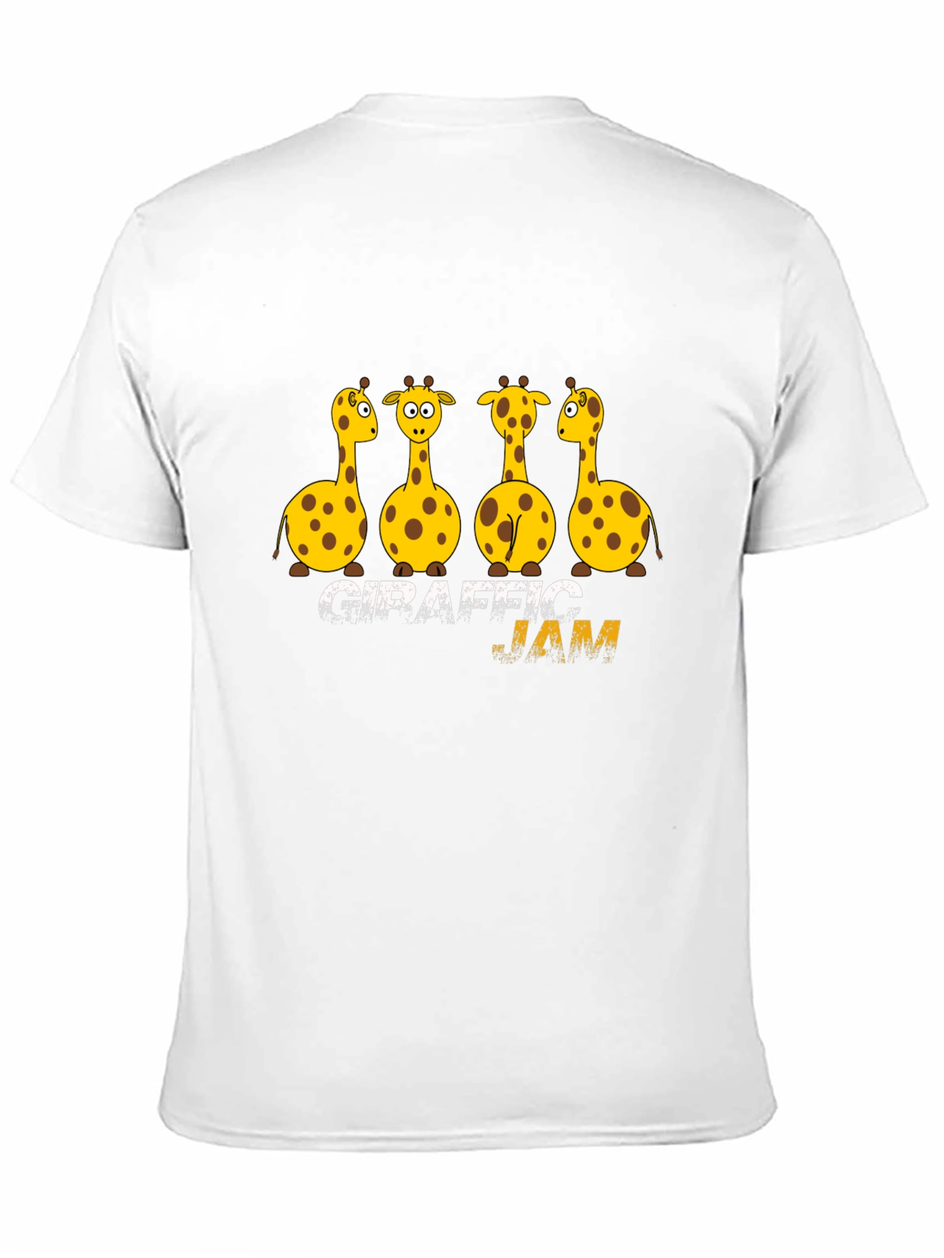Giraffe Jam Graphic Black T-Shirt