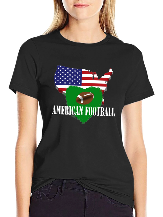 American Football USA Map T-Shirt