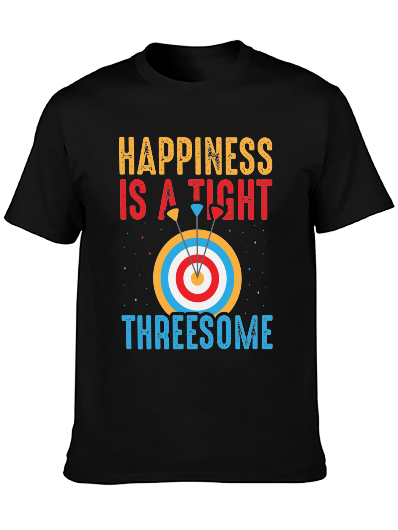 Happiness Archery T-Shirt: Tight Threesome Graphic Tee