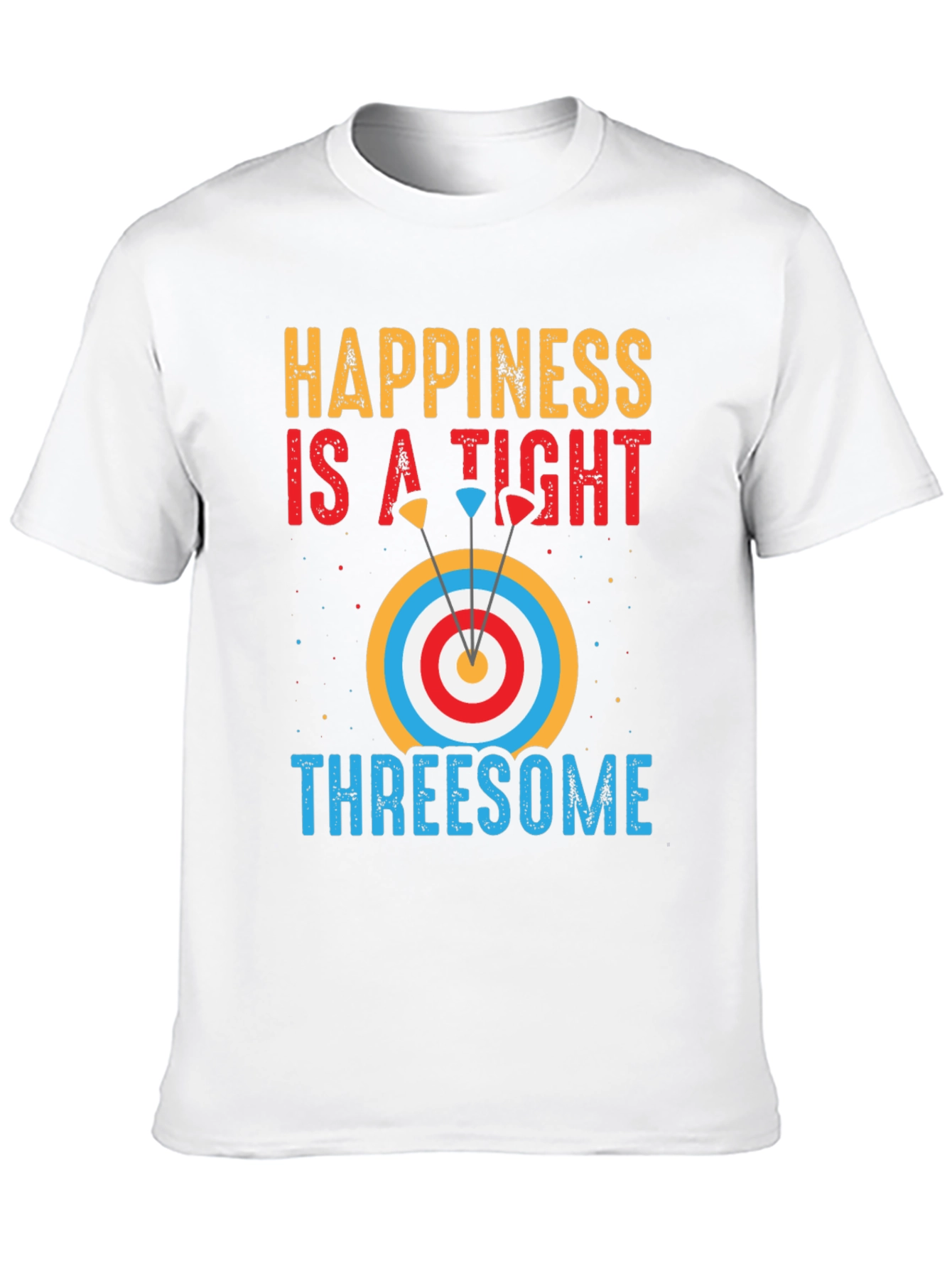 Happiness Archery T-Shirt: Tight Threesome Graphic Tee