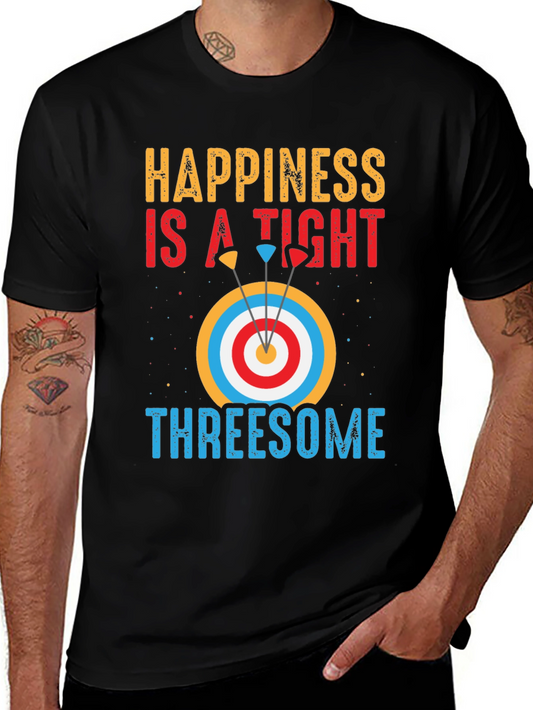 Happiness Archery T-Shirt: Tight Threesome Graphic Tee