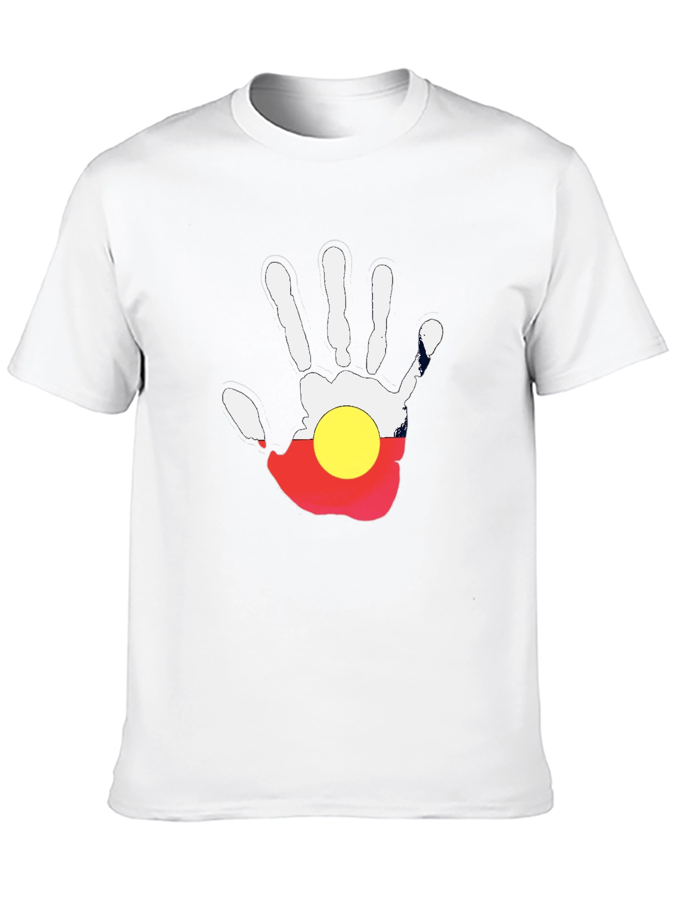Aboriginal Flag Hand Print T-Shirt