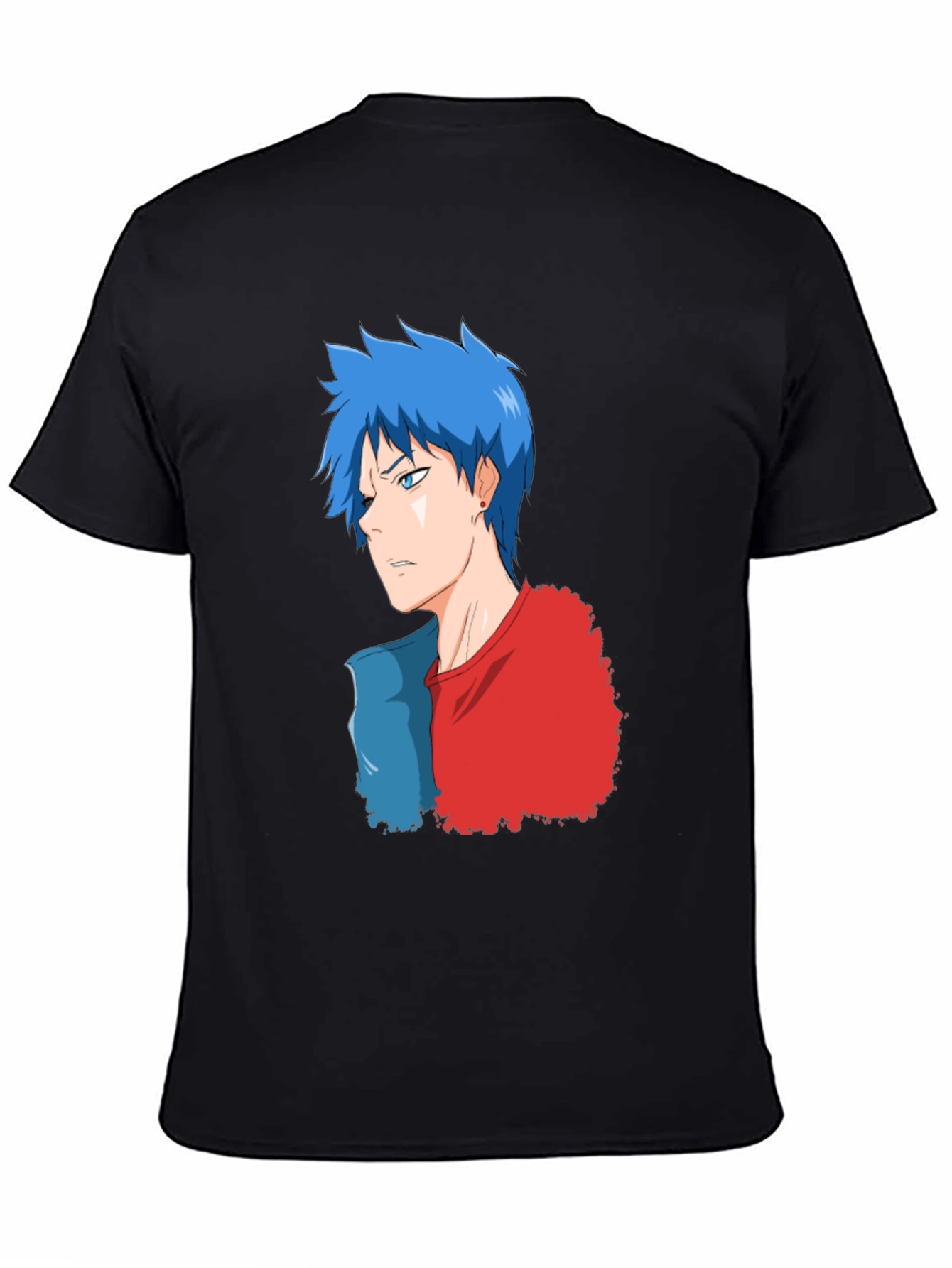 Anime Manga Blue Red T-Shirt