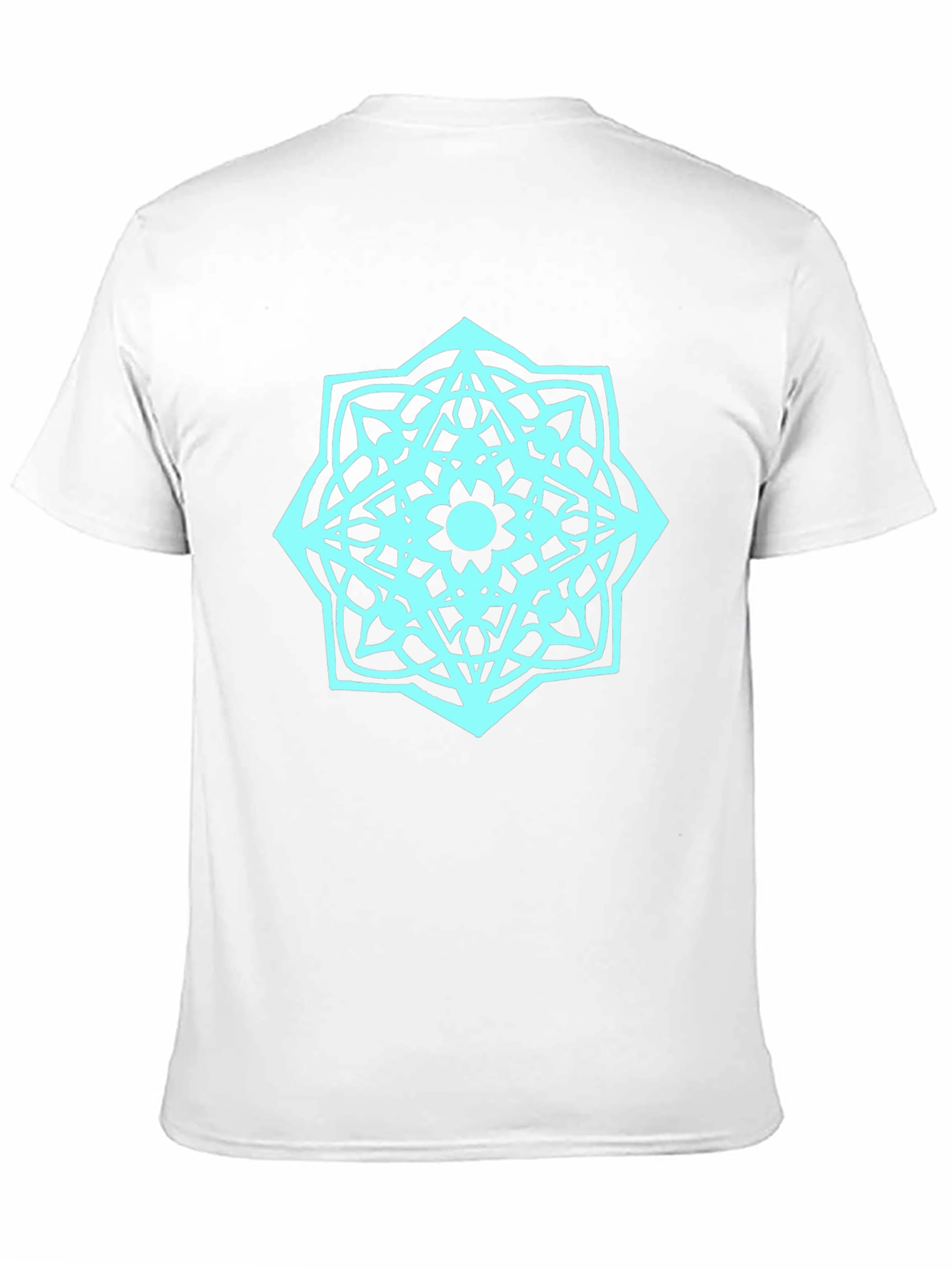 Geometric Mandala Graphic T-Shirt - Black