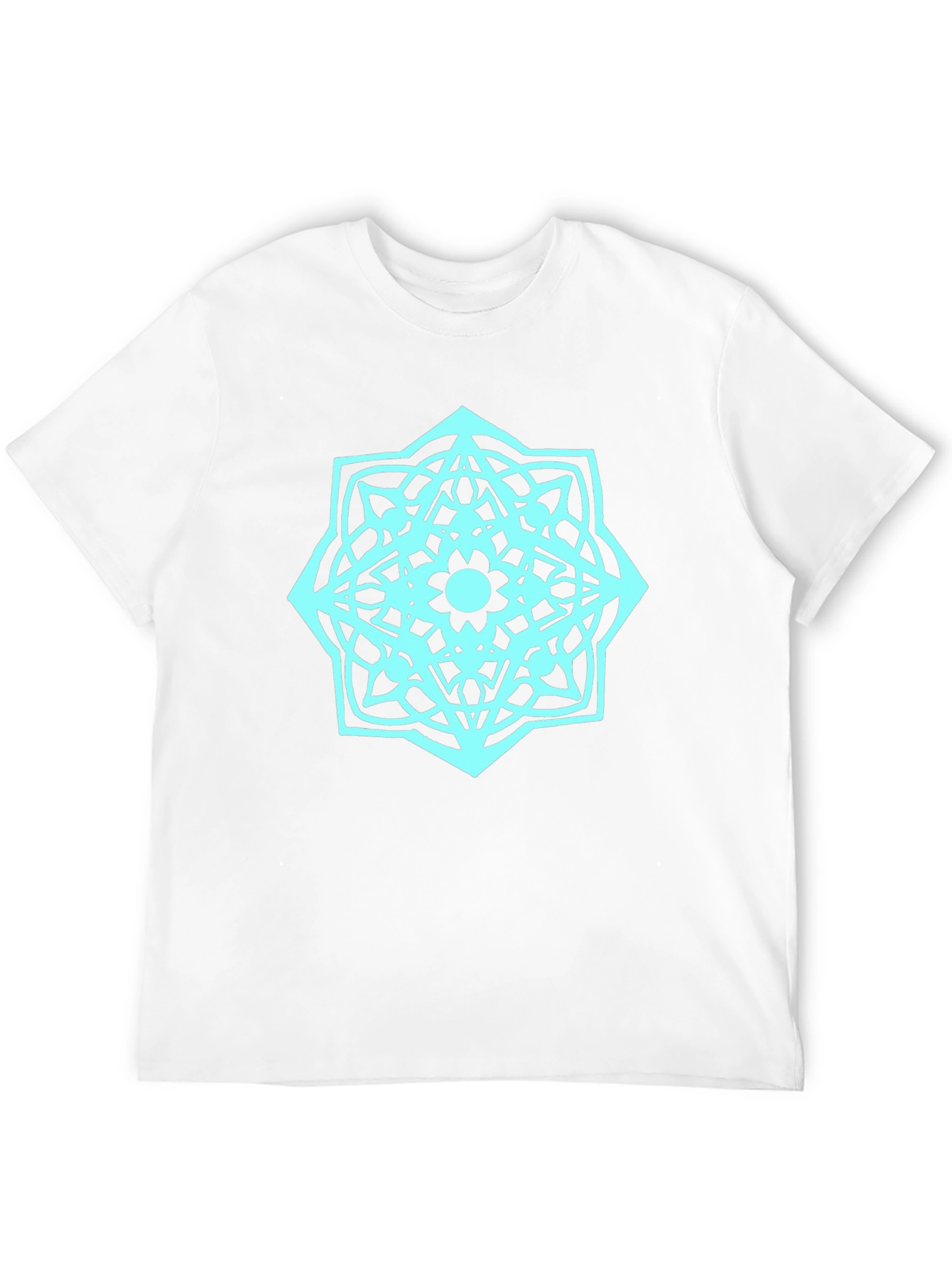 Geometric Mandala Graphic T-Shirt - Black