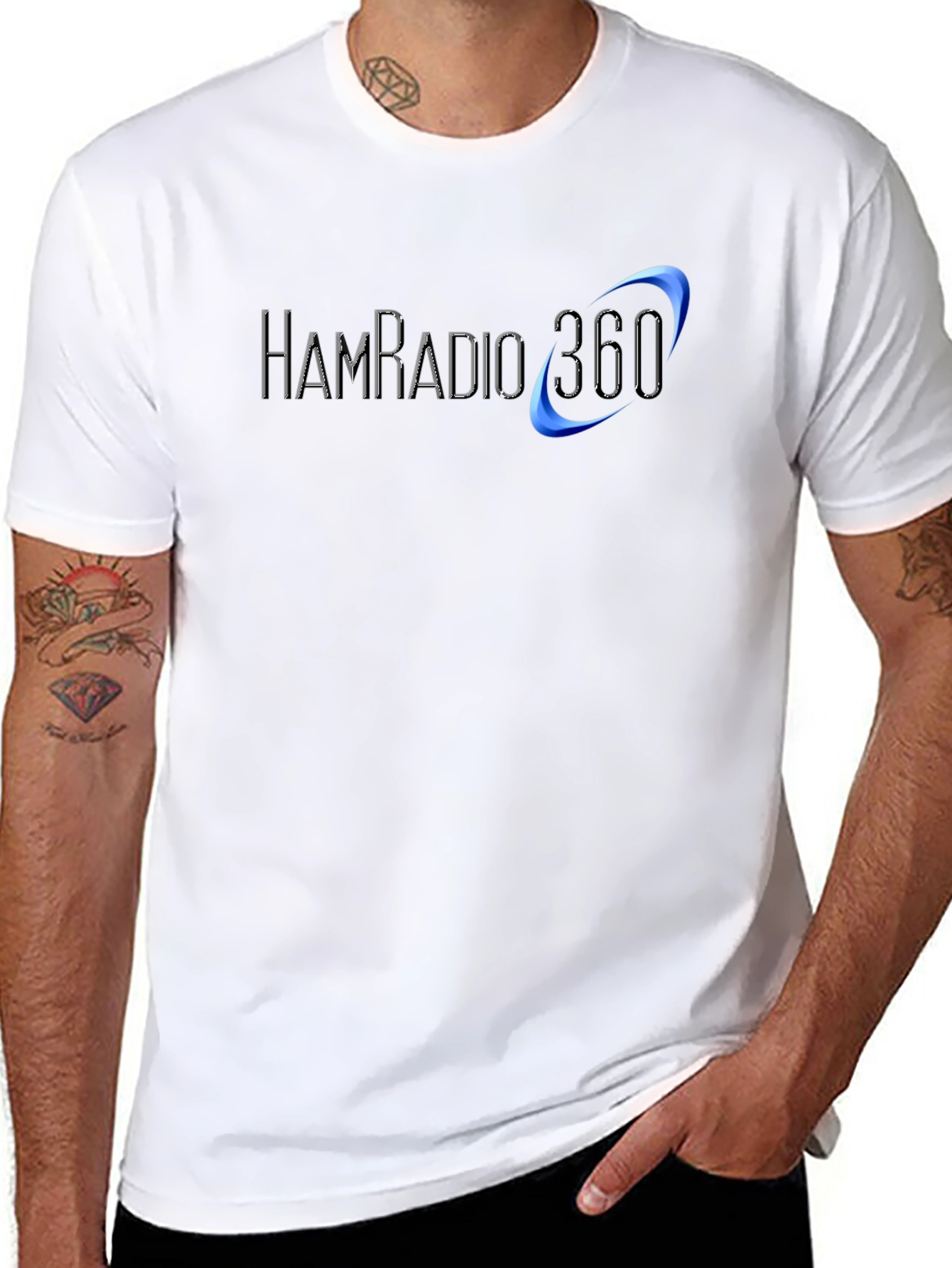 Ham Radio 360 T-Shirt - Black Cotton Blend