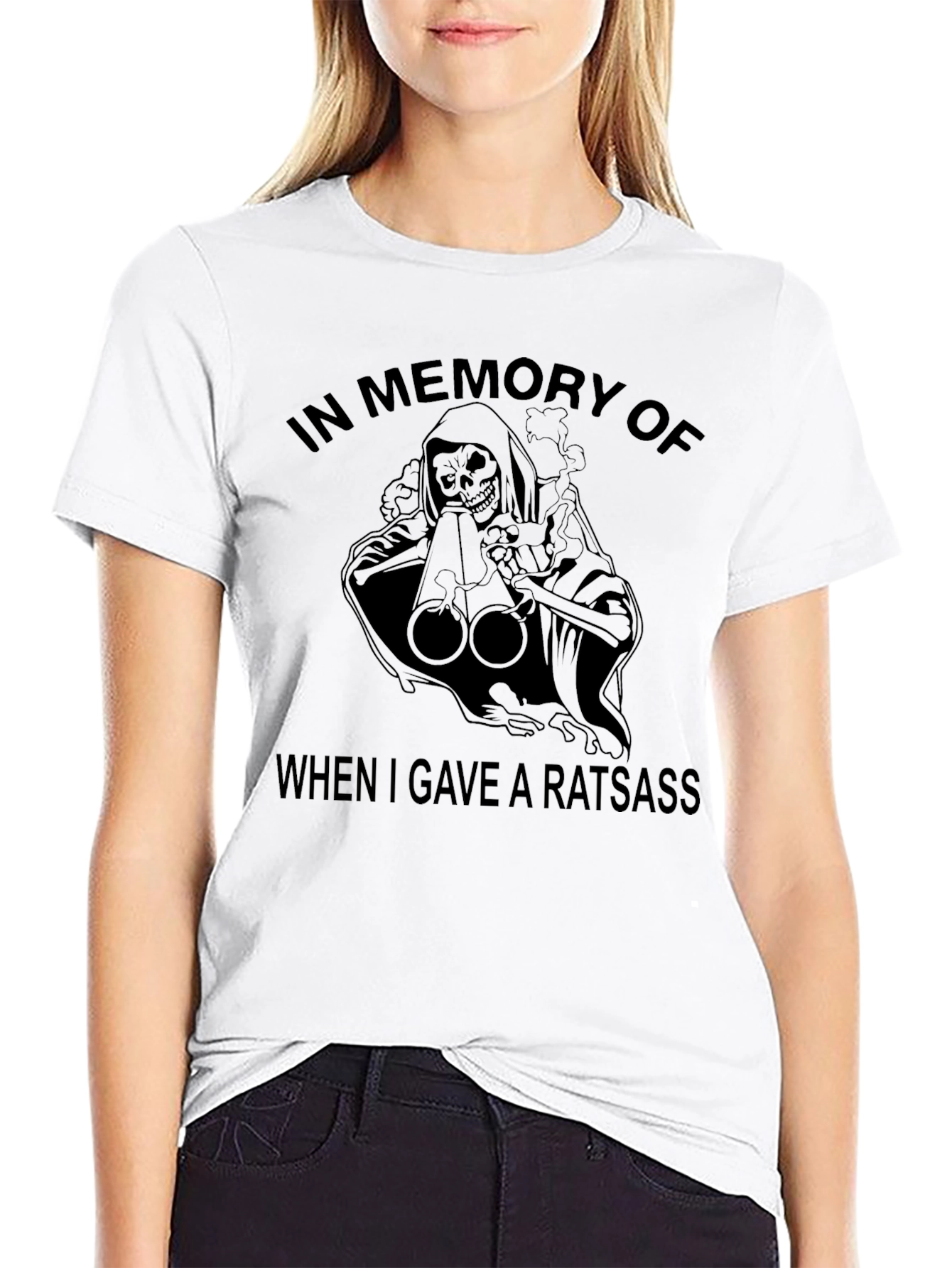 Grim Reaper Ratsass Graphic Tee - Black