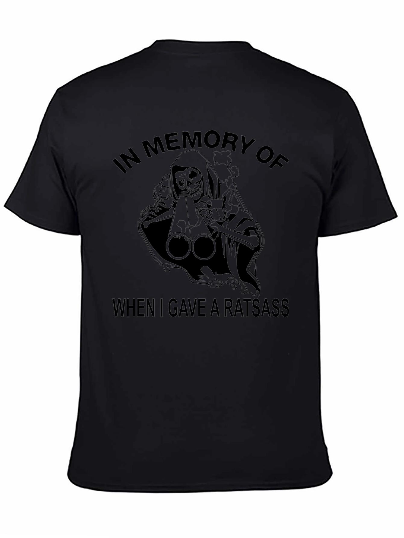 Grim Reaper Ratsass Graphic Tee - Black