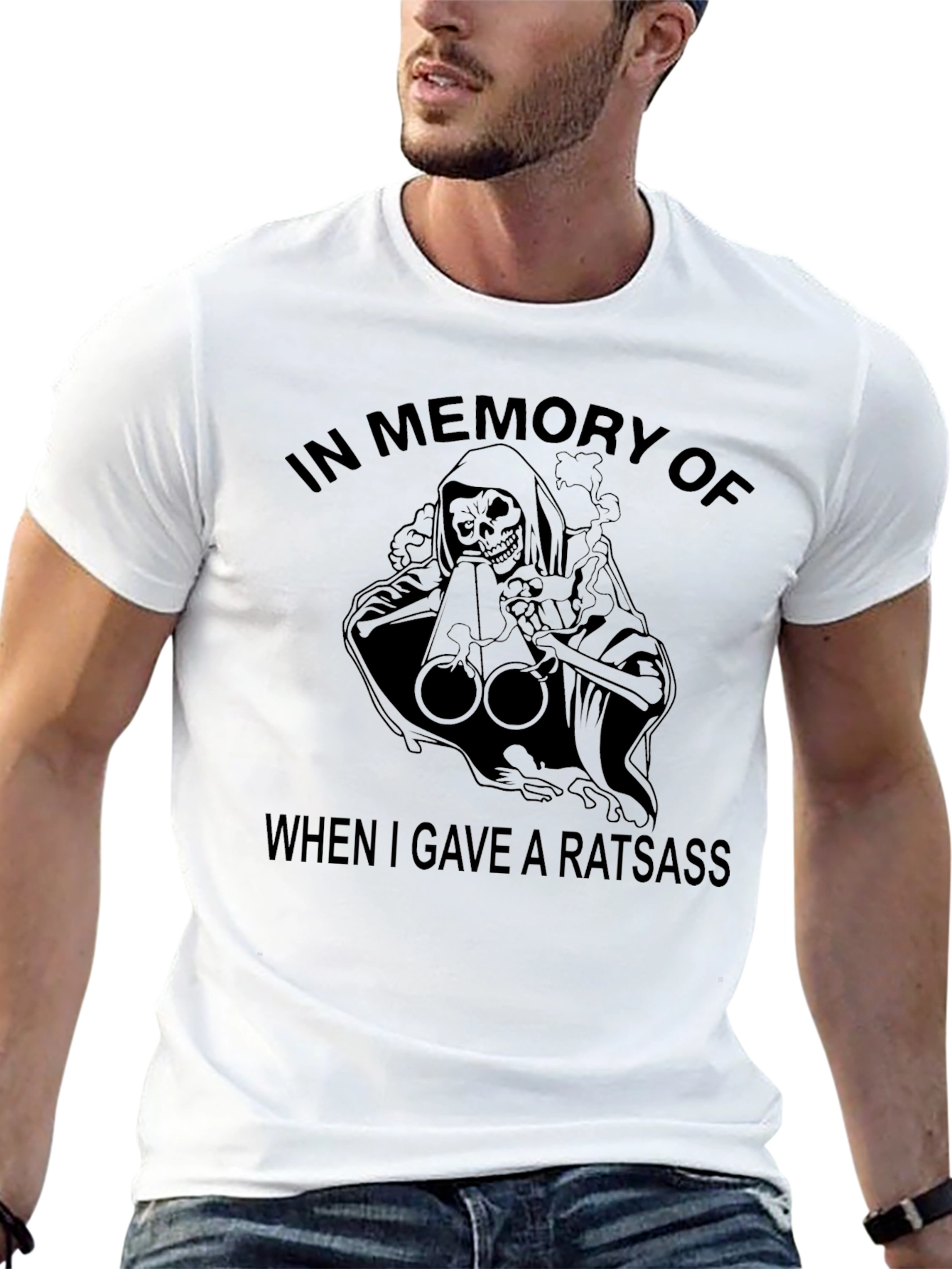 Grim Reaper Ratsass Graphic Tee - Black