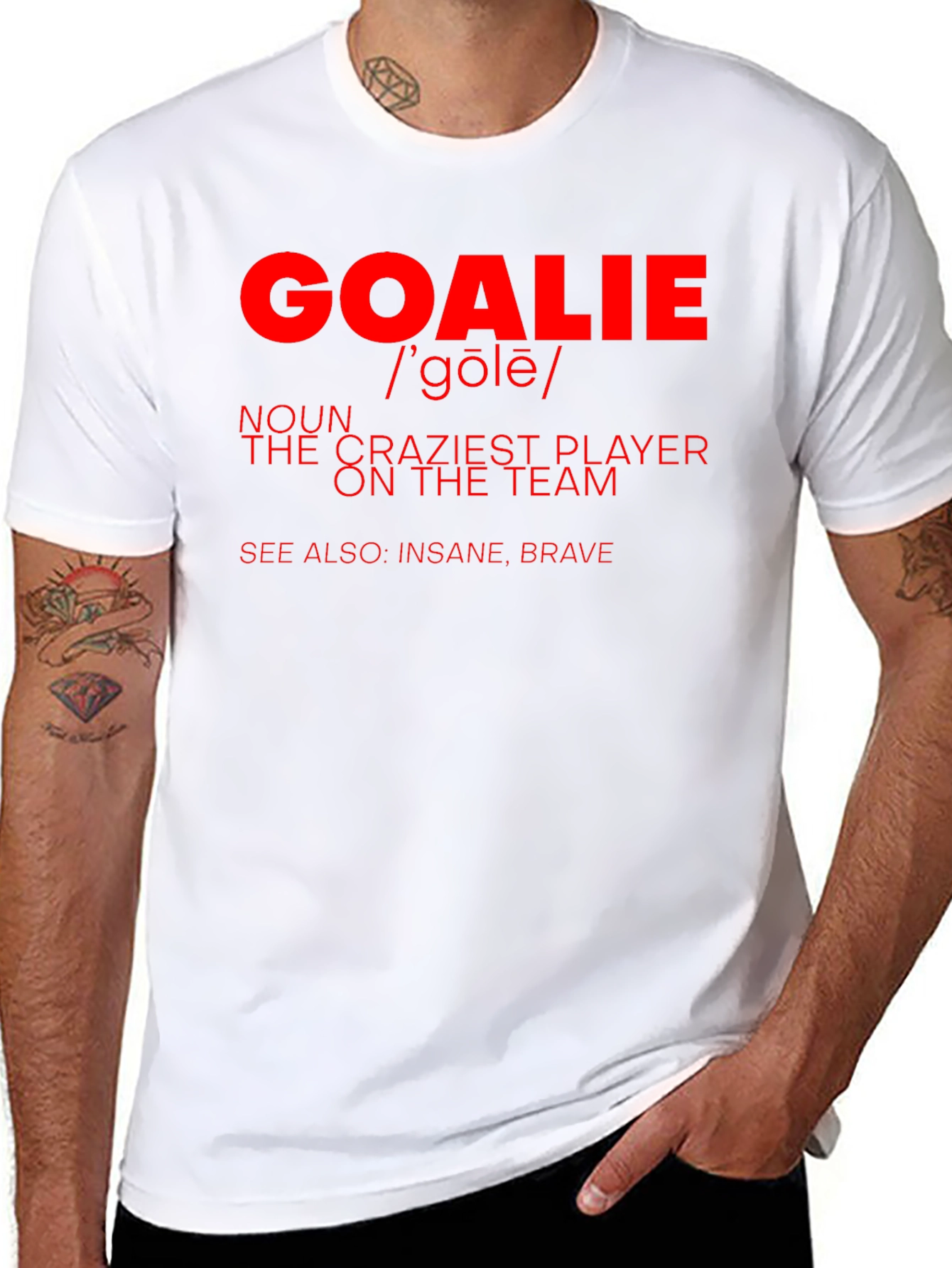 Goalie Definition Graphic T-Shirt - Crazy Player Tee
