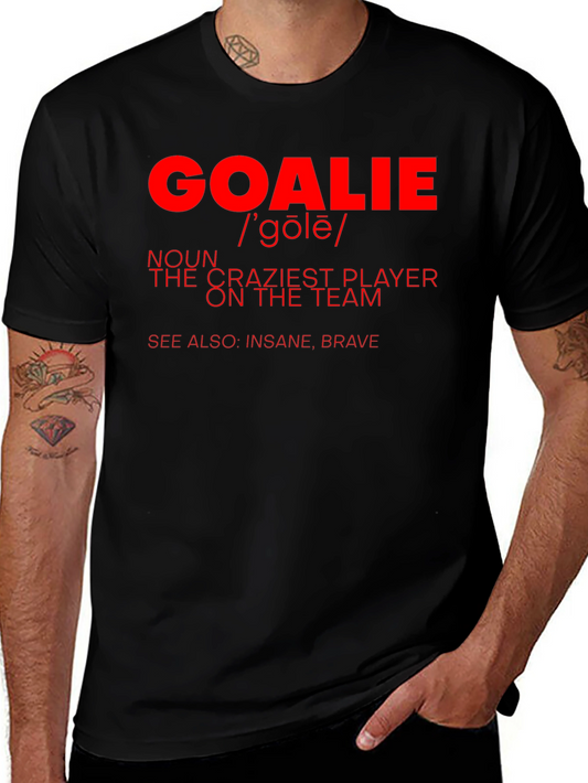 Goalie Definition Graphic T-Shirt - Crazy Player Tee