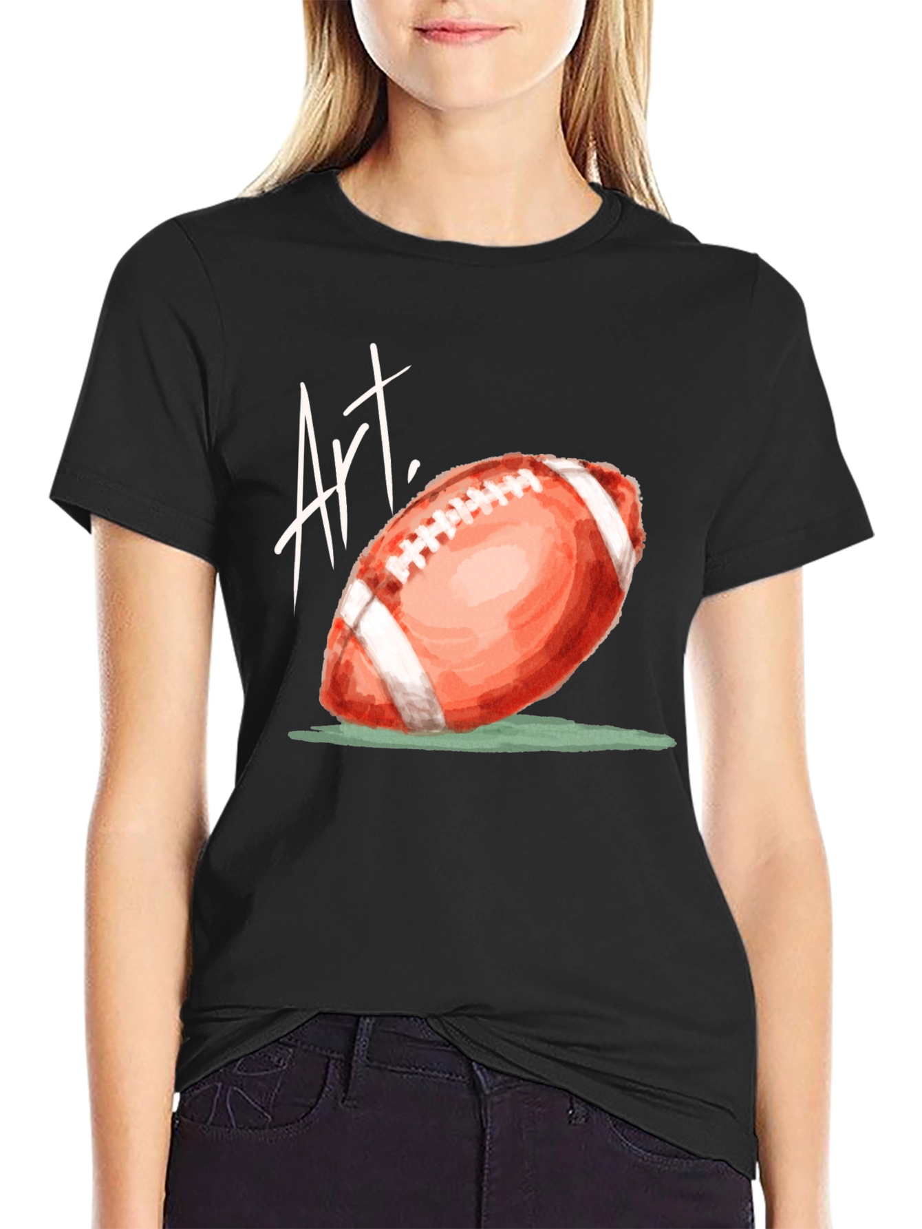 Art Football Graphic T-Shirt