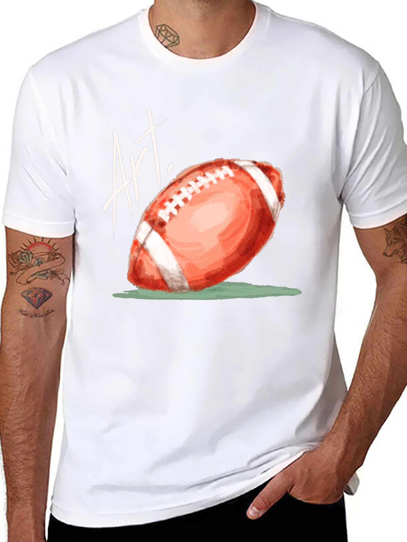 Art Football Graphic T-Shirt