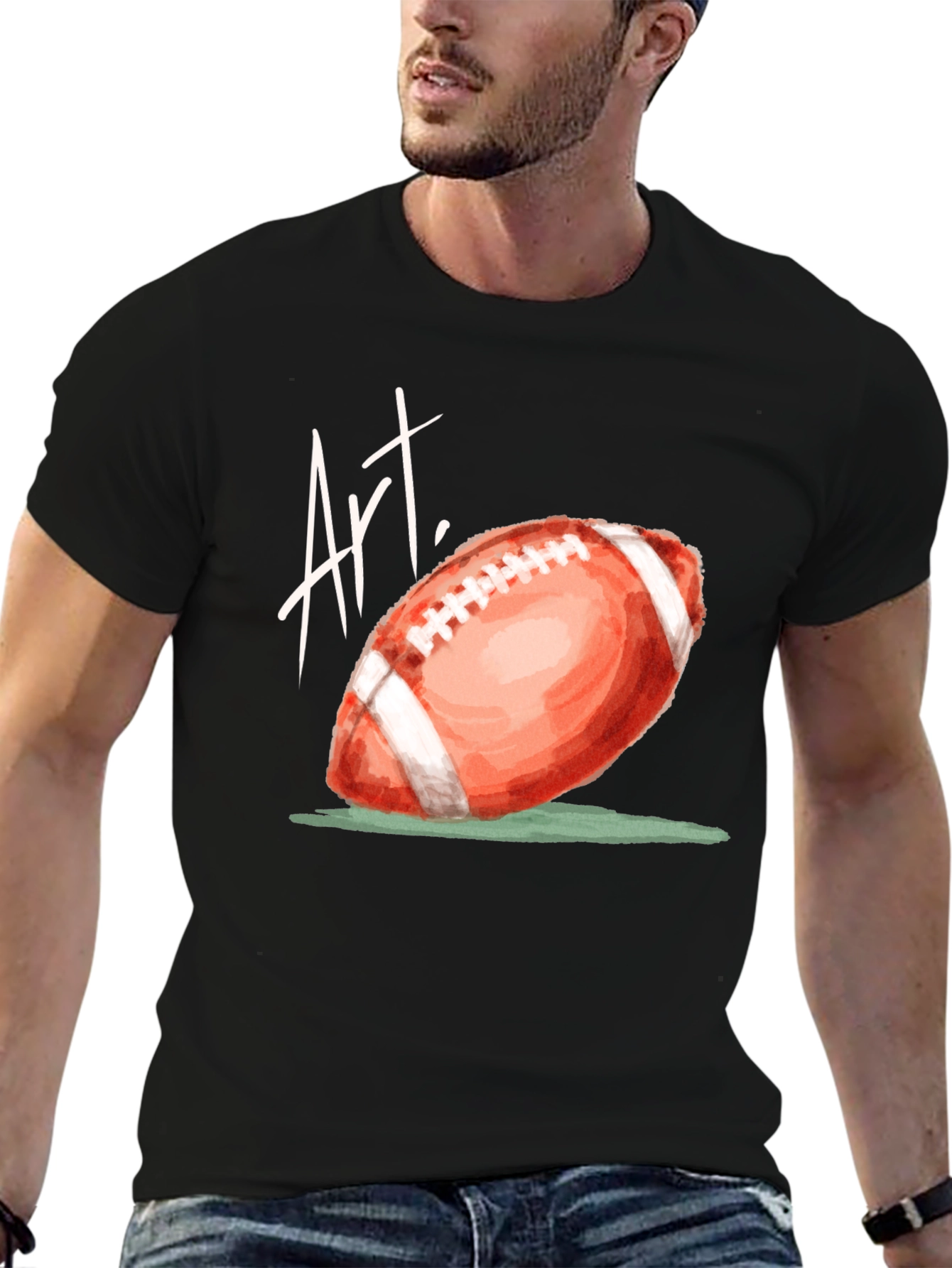 Art Football Graphic T-Shirt