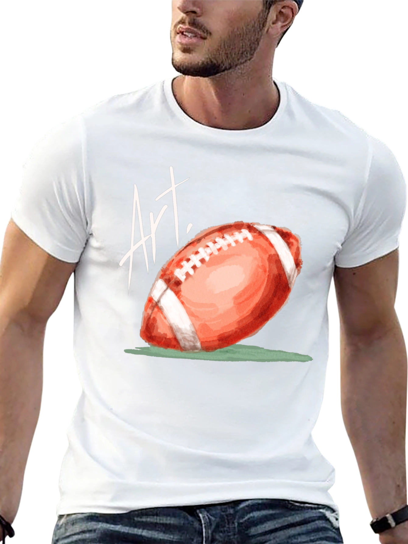 Art Football Graphic T-Shirt
