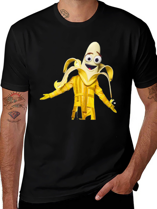 Banana Masked Singer Black T-Shirt