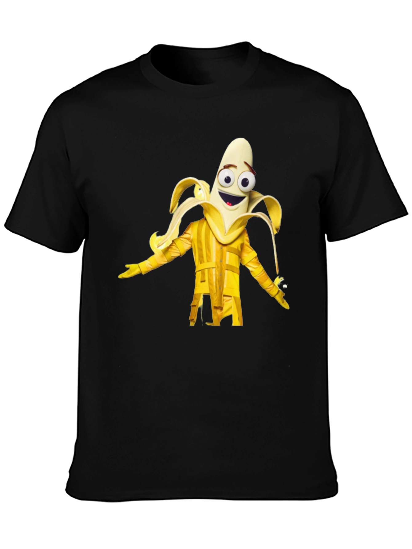 Banana Masked Singer Black T-Shirt