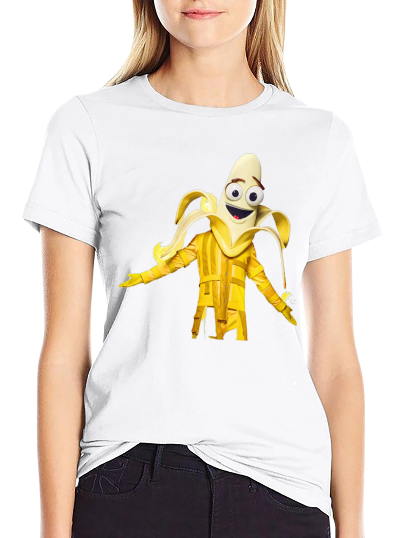Banana Masked Singer Black T-Shirt