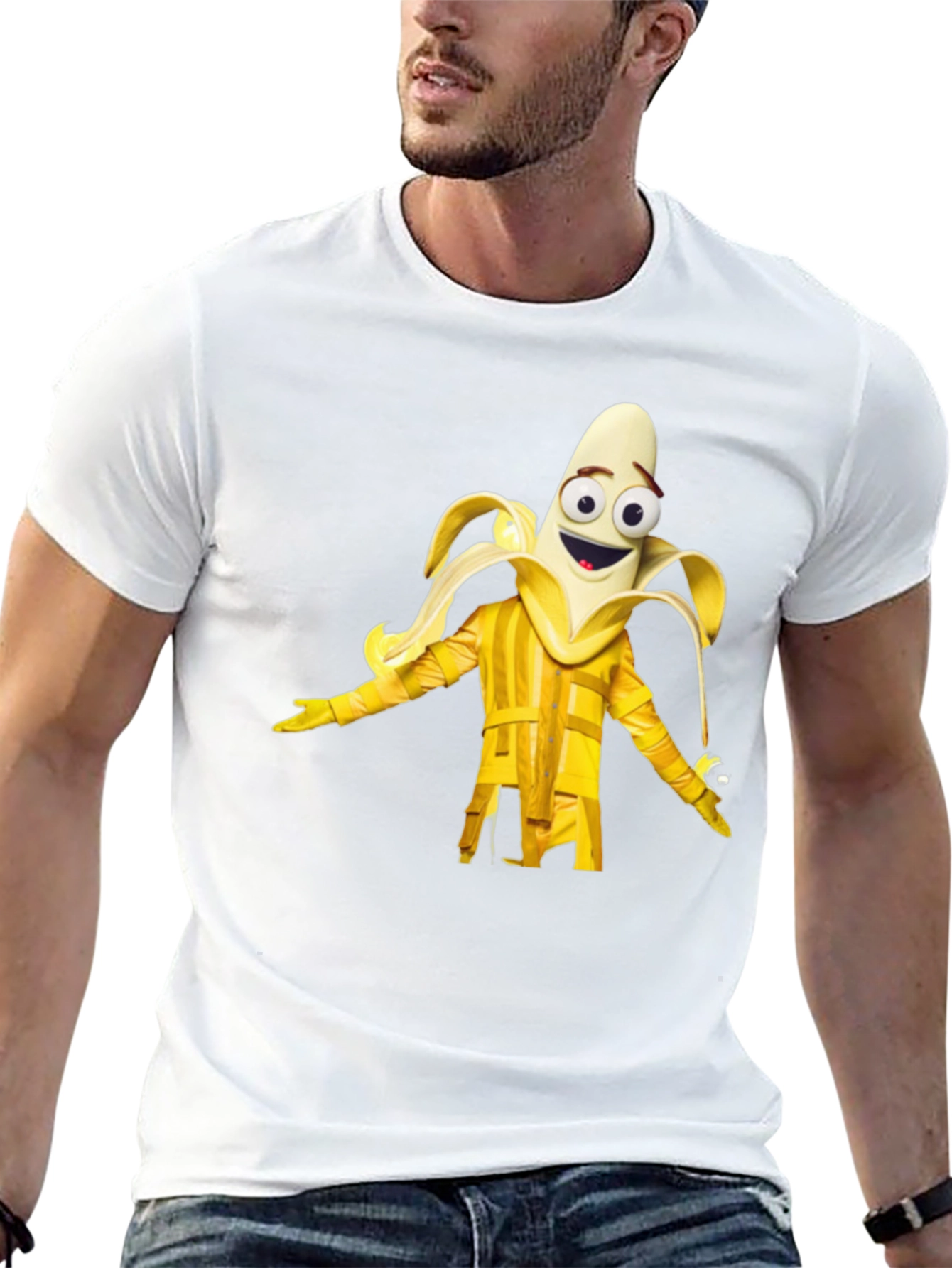 Banana Masked Singer Black T-Shirt