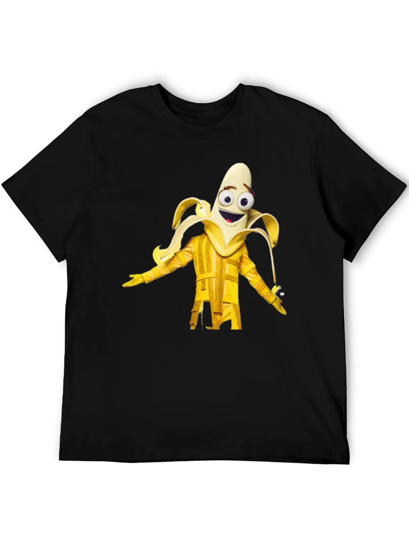 Banana Masked Singer Black T-Shirt