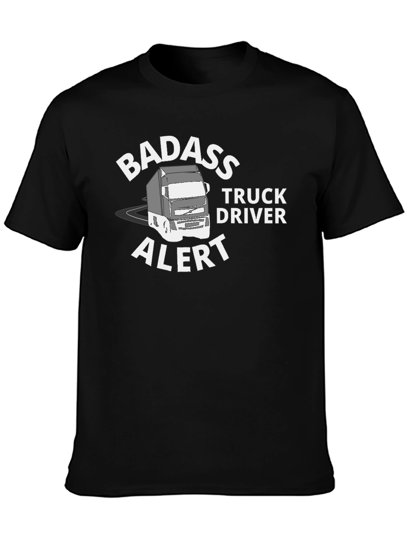 Badass Truck Driver Tee - Black