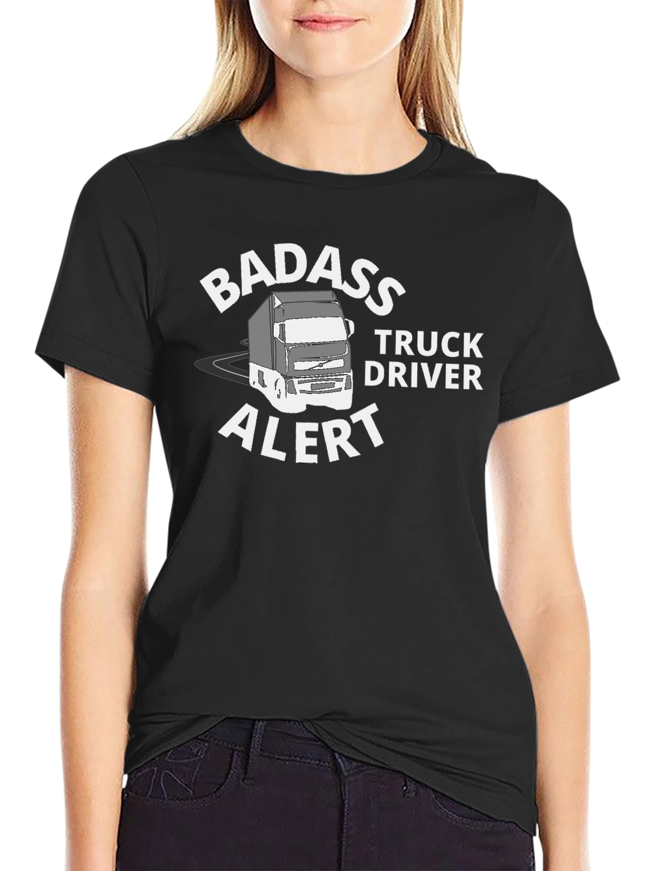 Badass Truck Driver Tee - Black
